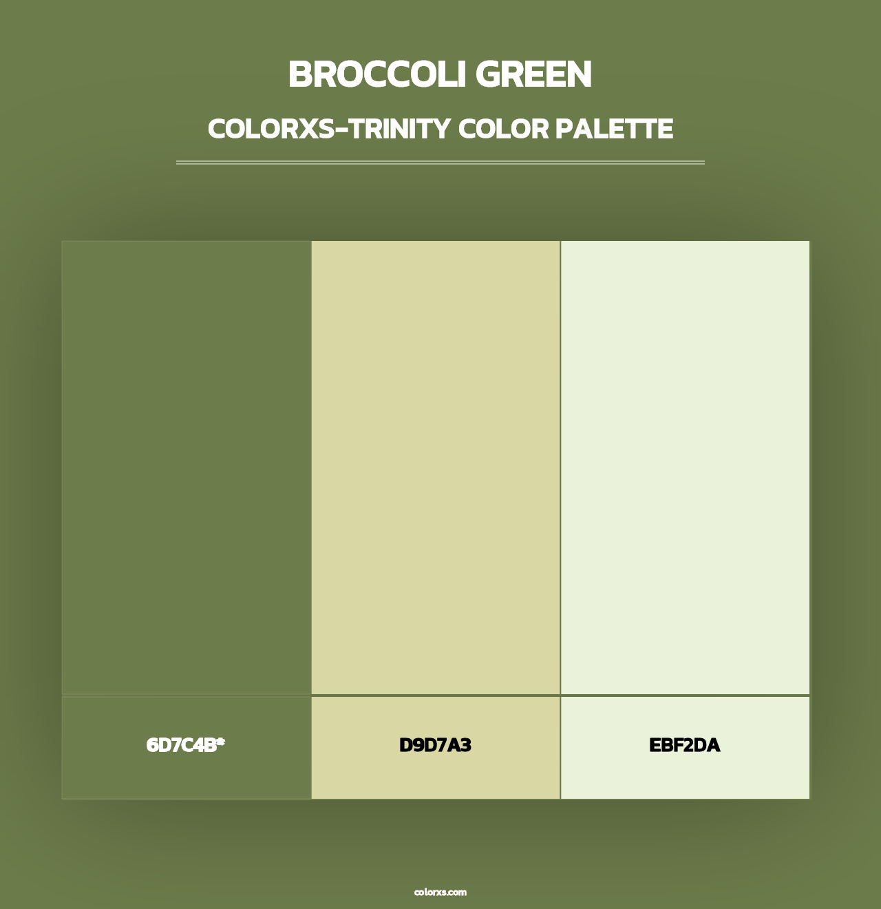 Broccoli Green - Colorxs Trinity Palette