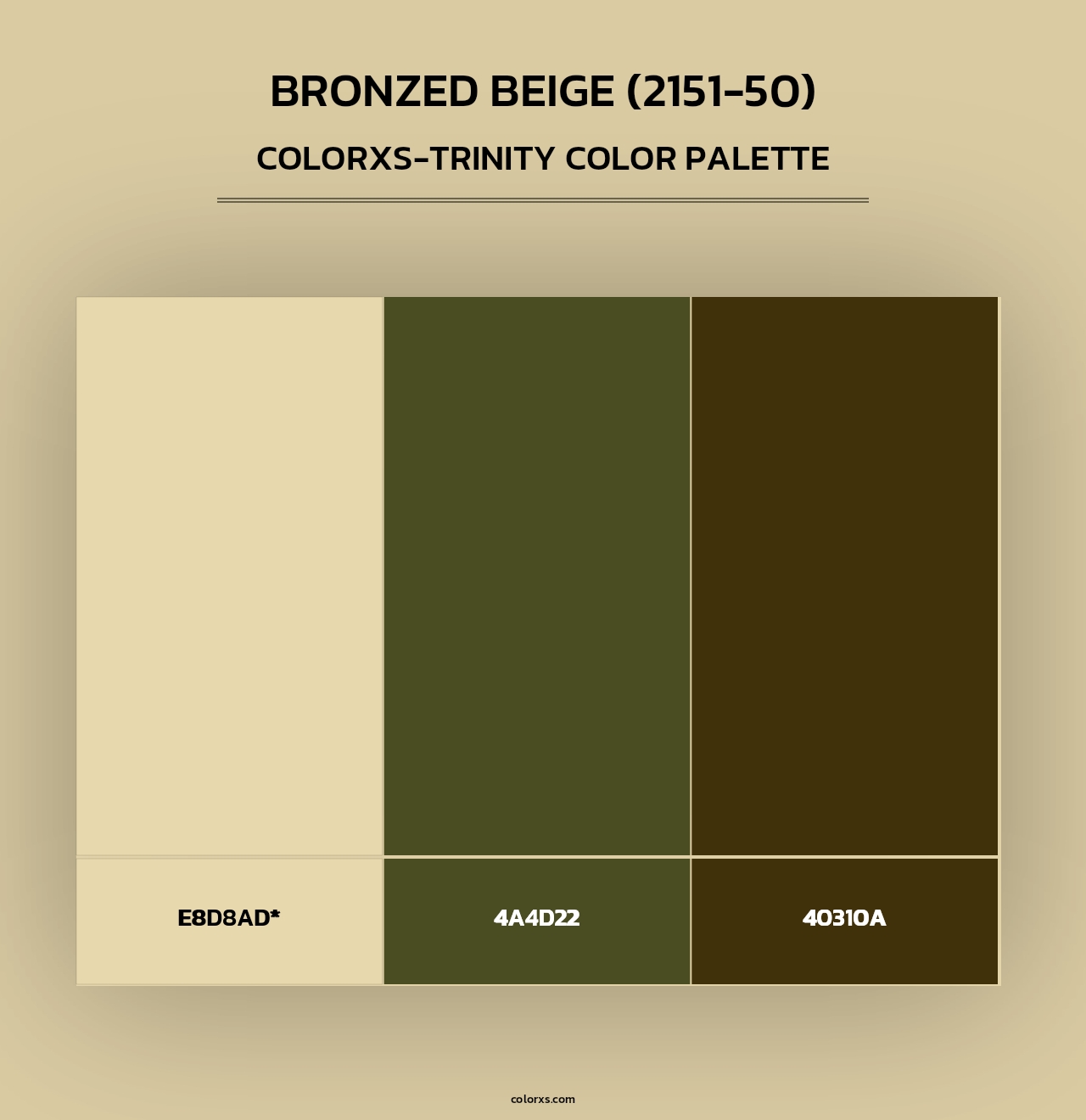 Bronzed Beige (2151-50) - Colorxs Trinity Palette