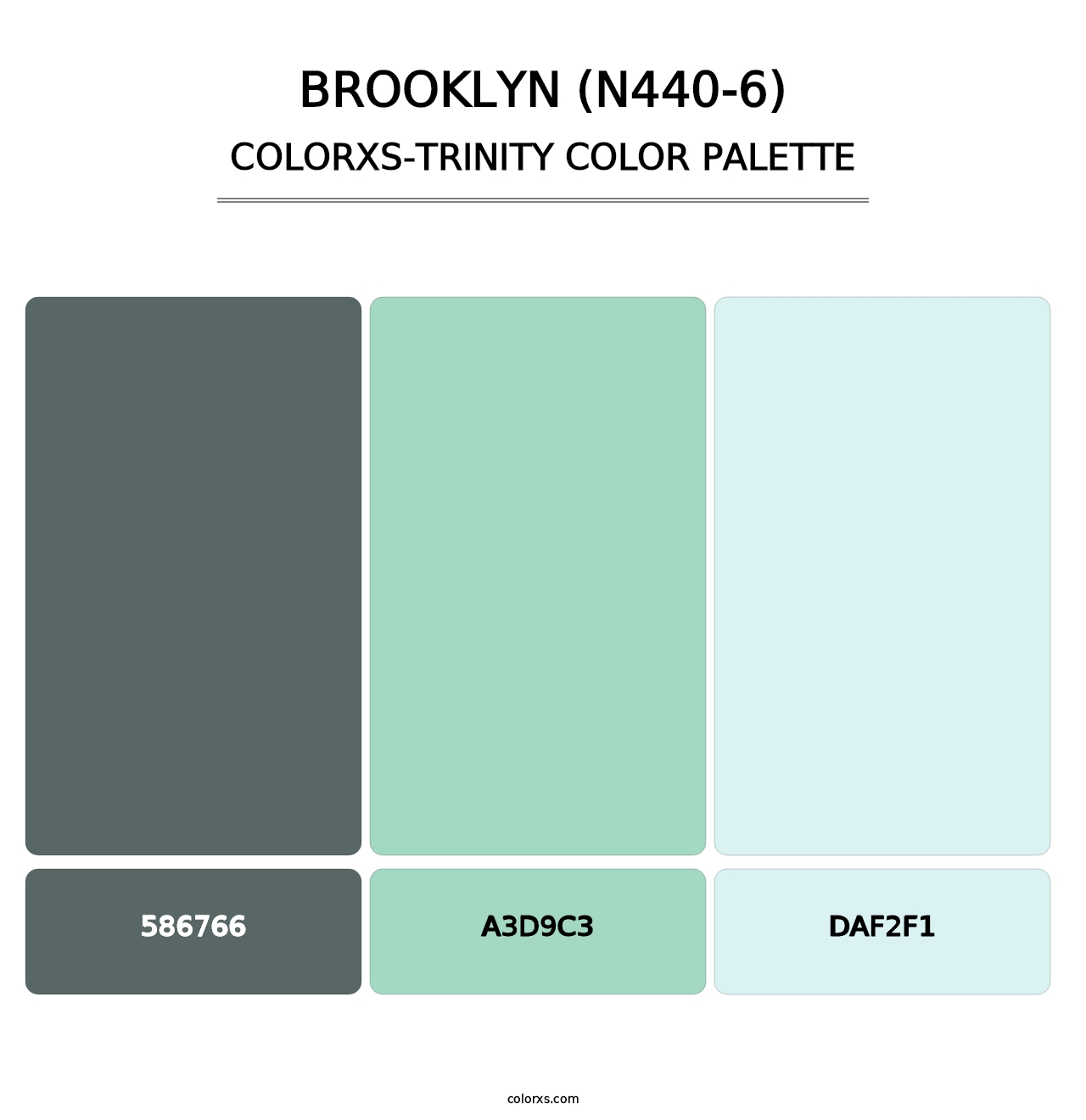 Brooklyn (N440-6) - Colorxs Trinity Palette