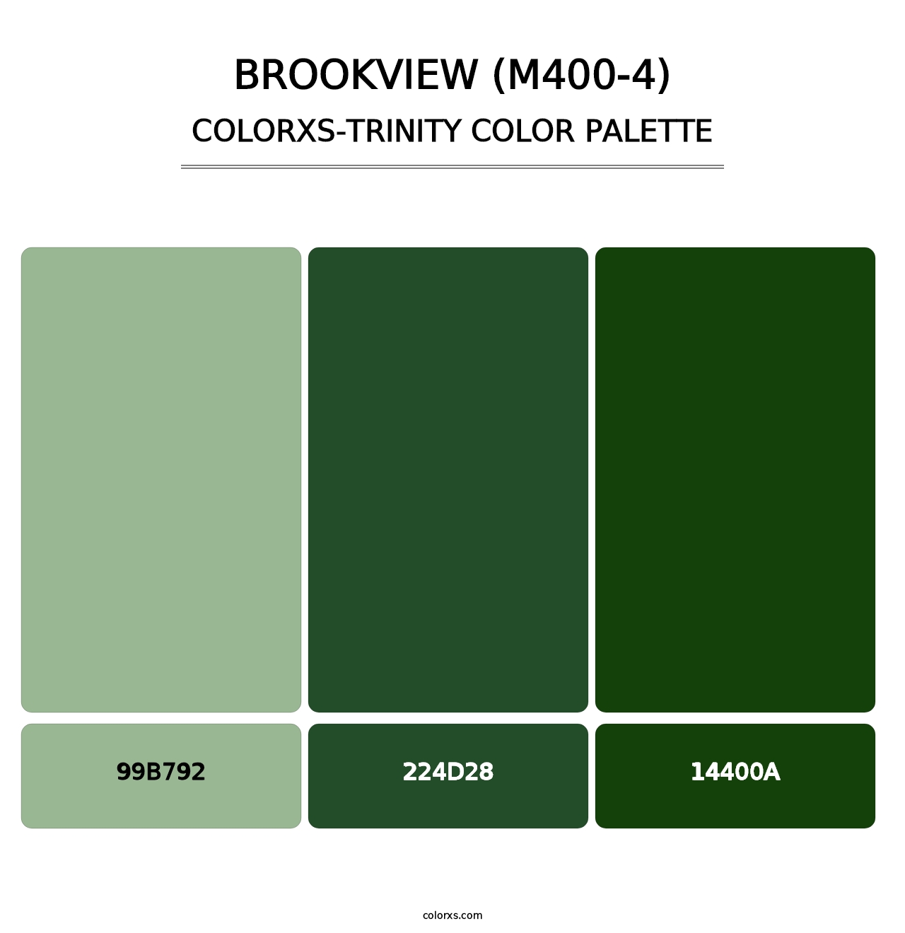 Brookview (M400-4) - Colorxs Trinity Palette