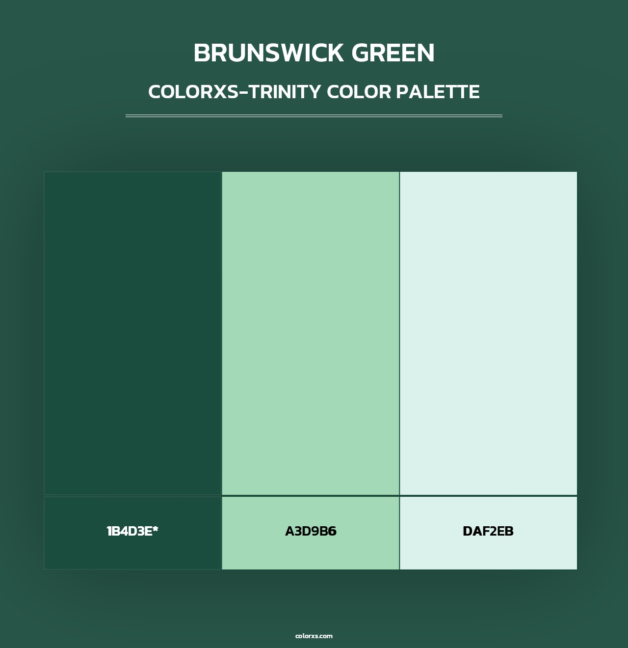 Brunswick Green - Colorxs Trinity Palette