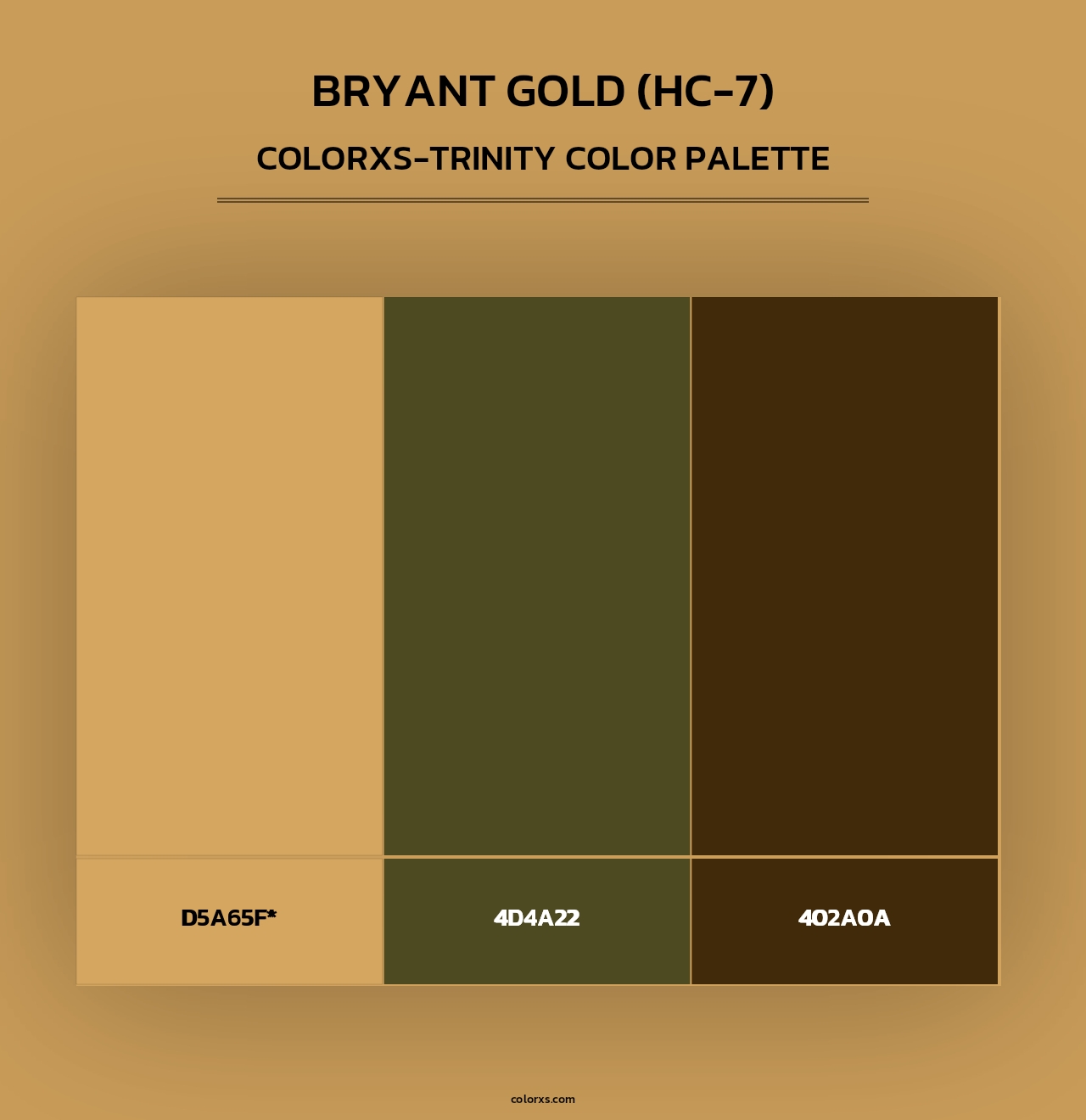Bryant Gold (HC-7) - Colorxs Trinity Palette
