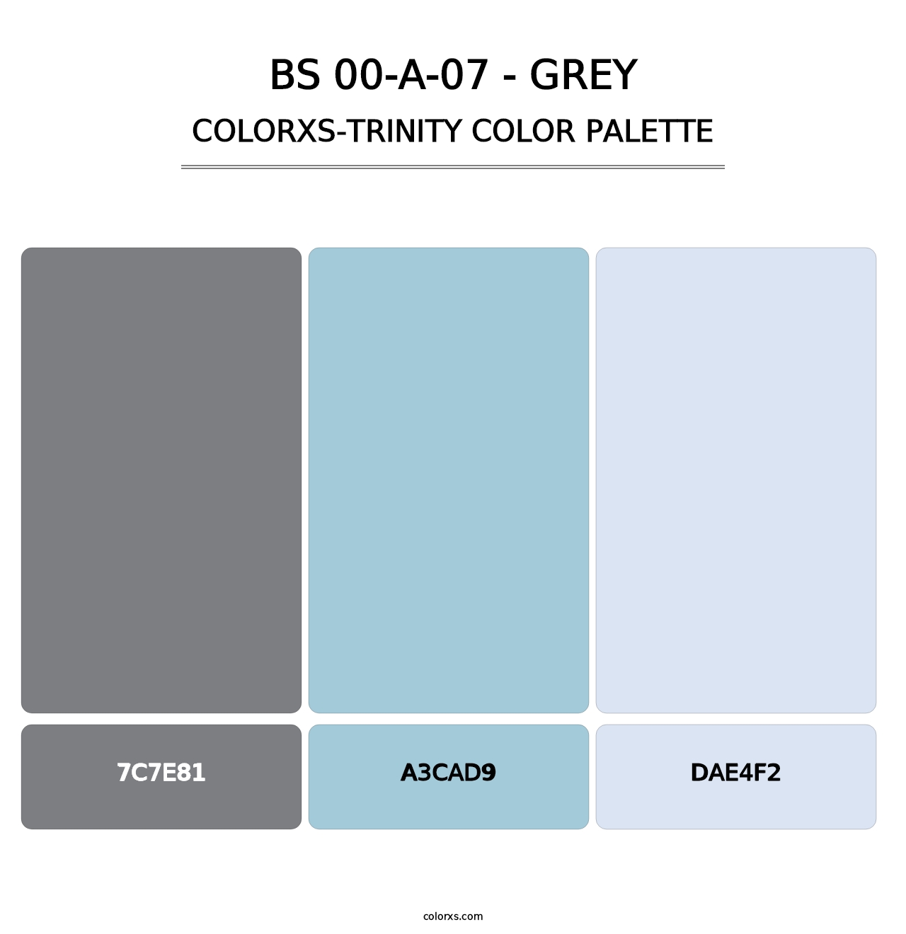 BS 00-A-07 - Grey - Colorxs Trinity Palette