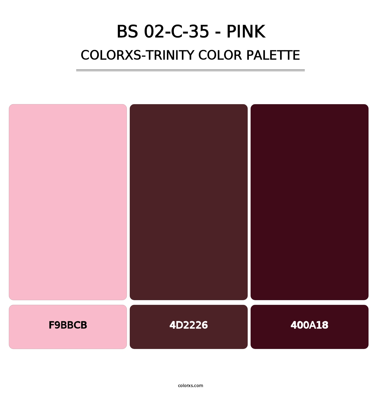 BS 02-C-35 - Pink - Colorxs Trinity Palette