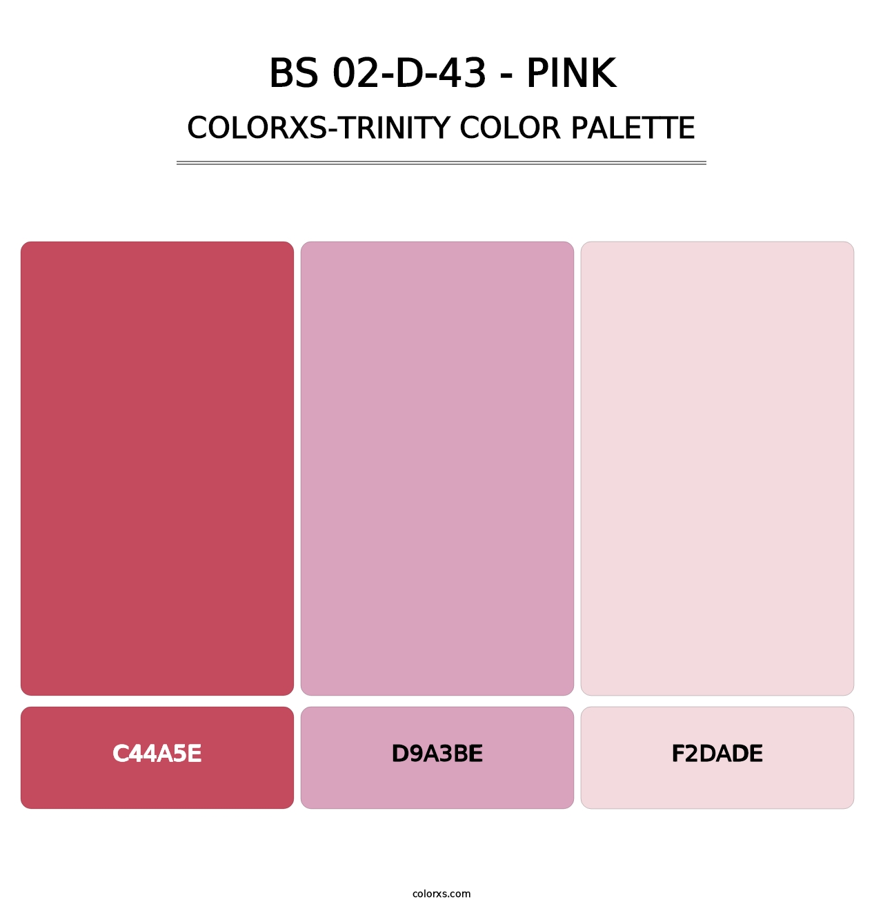 BS 02-D-43 - Pink - Colorxs Trinity Palette