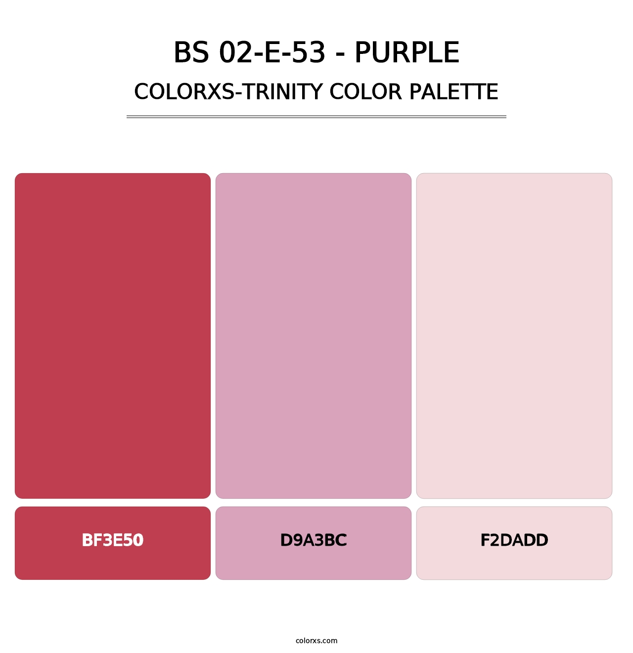 BS 02-E-53 - Purple - Colorxs Trinity Palette