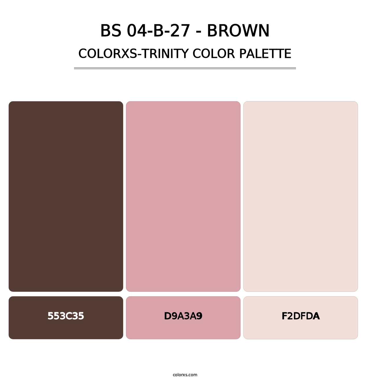 BS 04-B-27 - Brown - Colorxs Trinity Palette