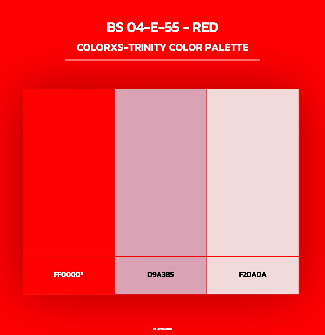 BS 04-E-55 - Red - Colorxs Trinity Palette