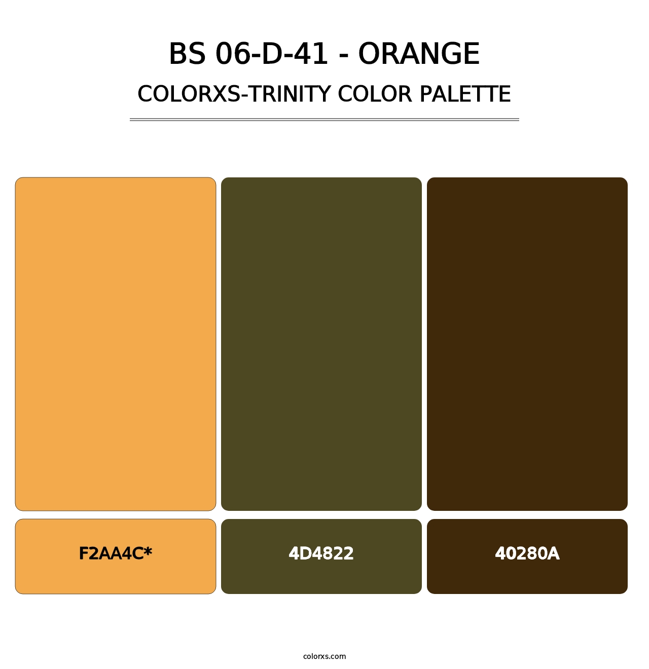 BS 06-D-41 - Orange - Colorxs Trinity Palette
