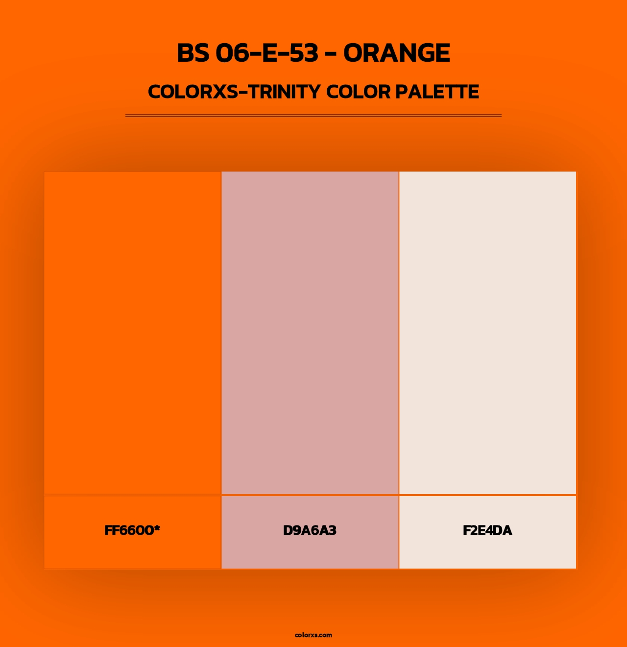 BS 06-E-53 - Orange - Colorxs Trinity Palette
