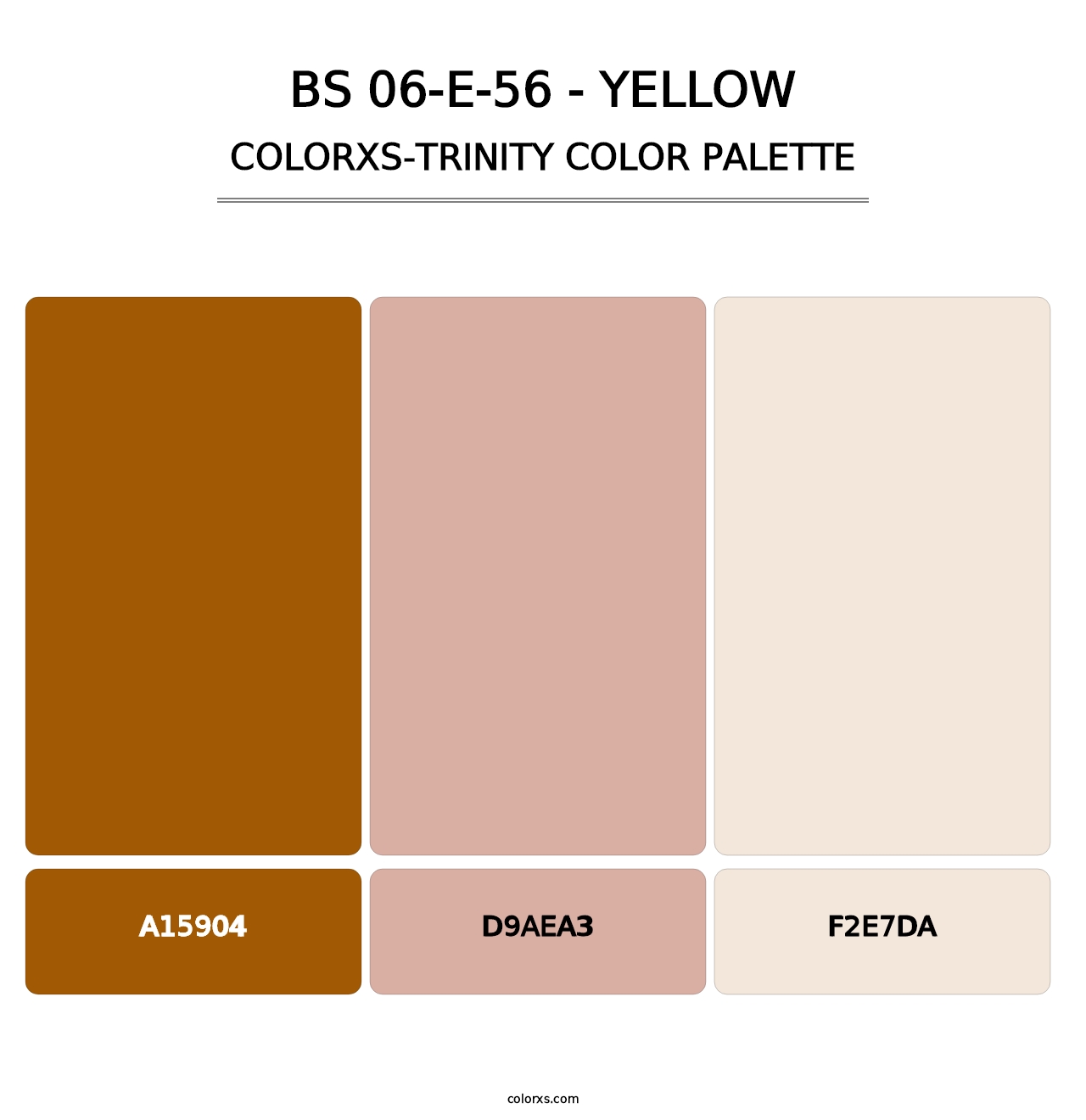 BS 06-E-56 - Yellow - Colorxs Trinity Palette