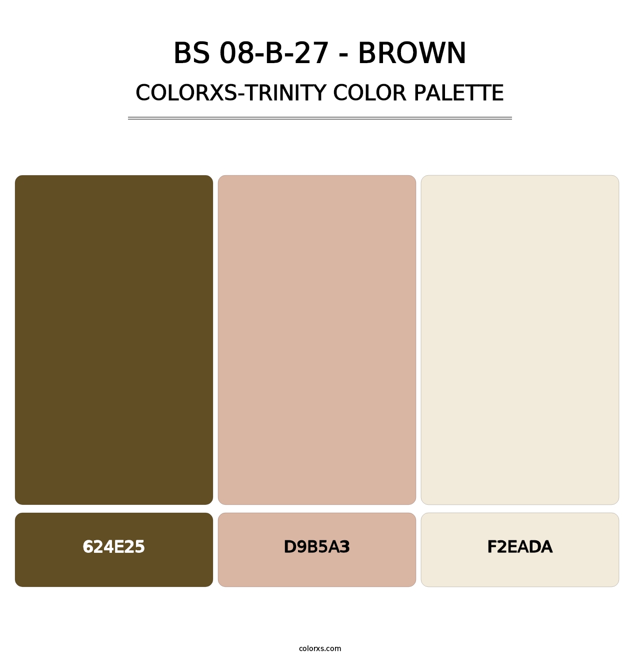 BS 08-B-27 - Brown - Colorxs Trinity Palette