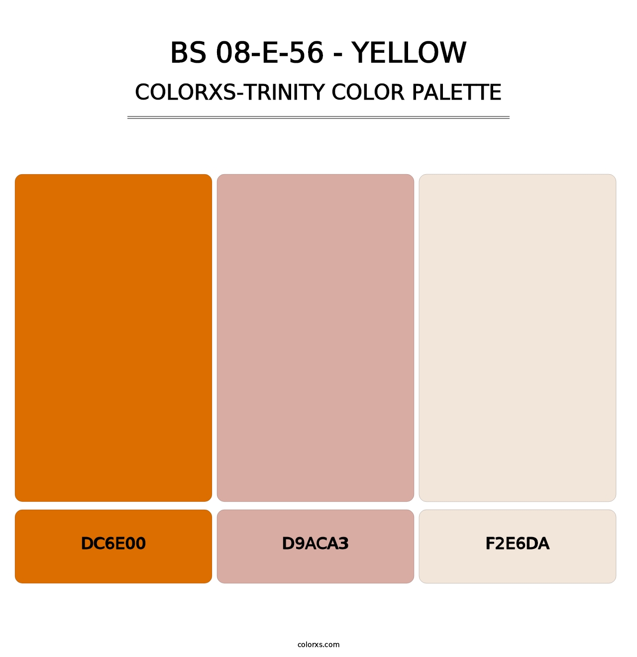 BS 08-E-56 - Yellow - Colorxs Trinity Palette