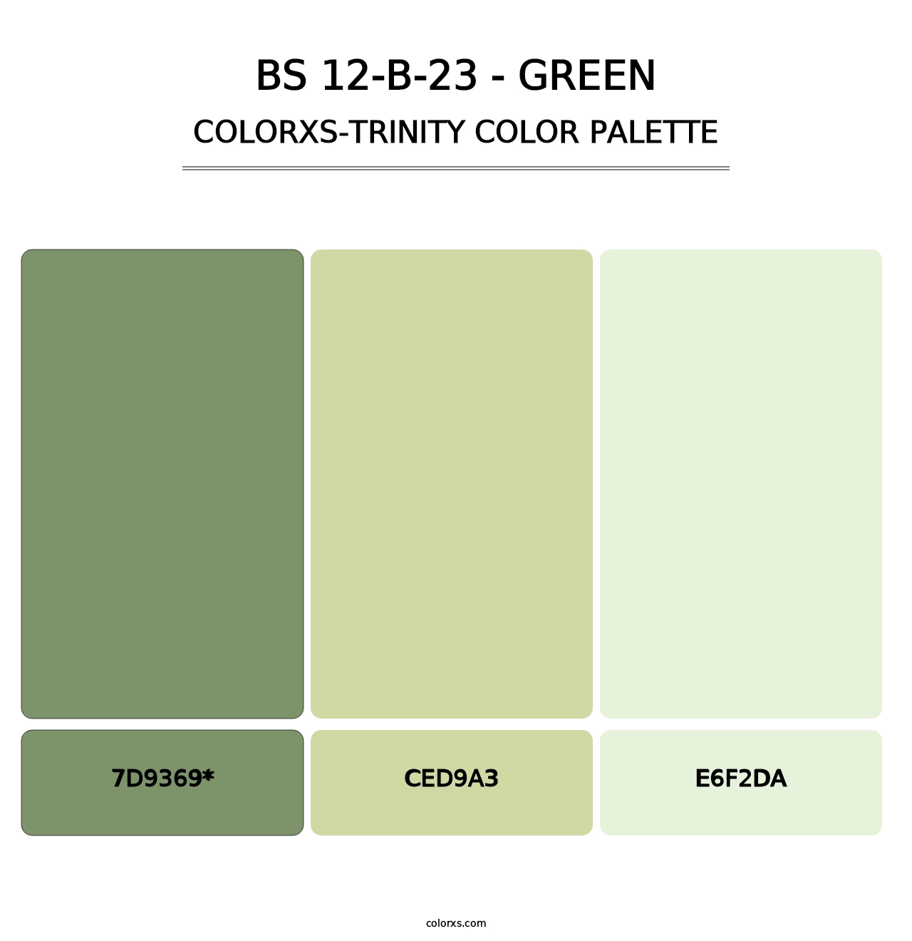 BS 12-B-23 - Green - Colorxs Trinity Palette
