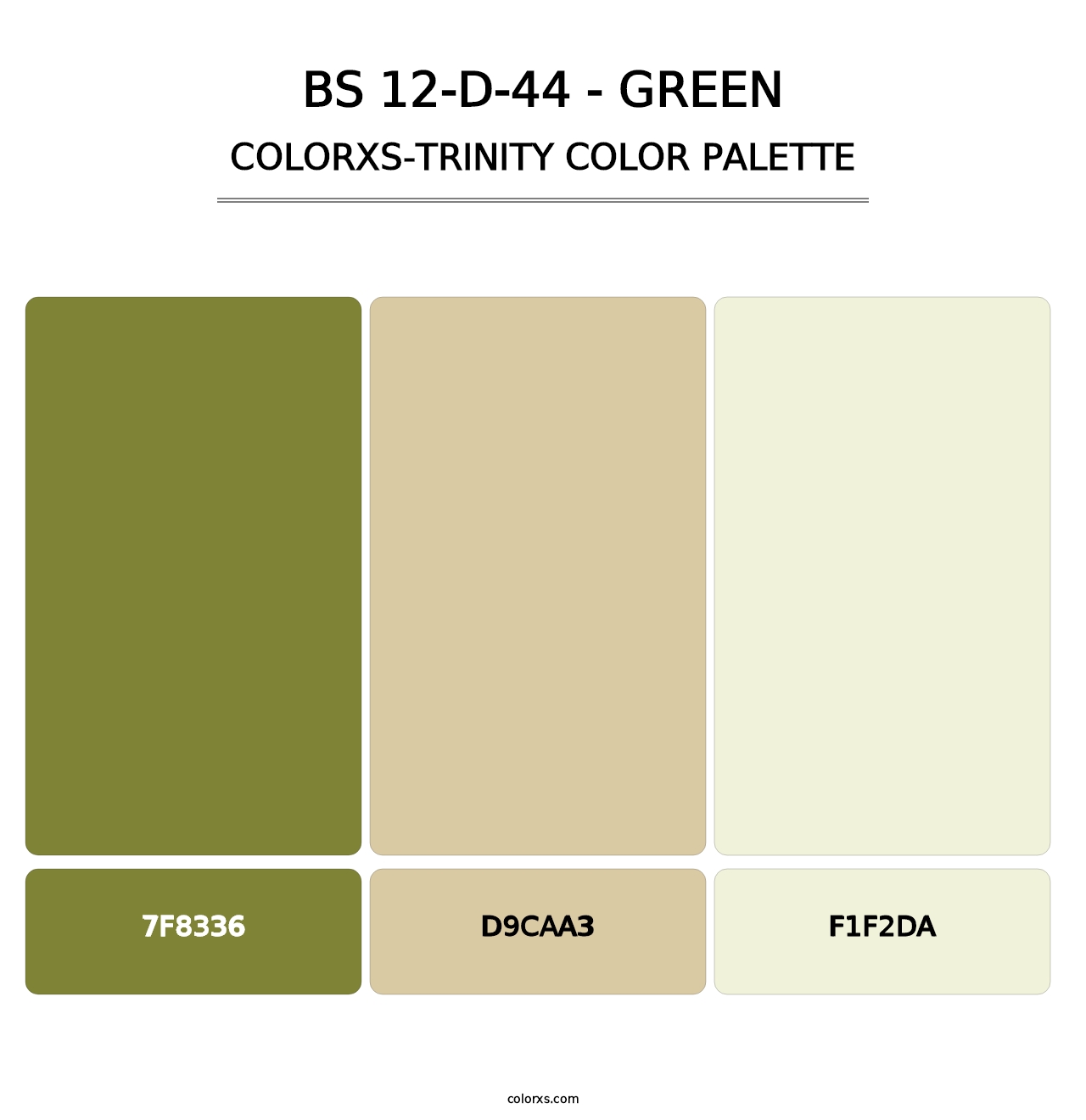 BS 12-D-44 - Green - Colorxs Trinity Palette