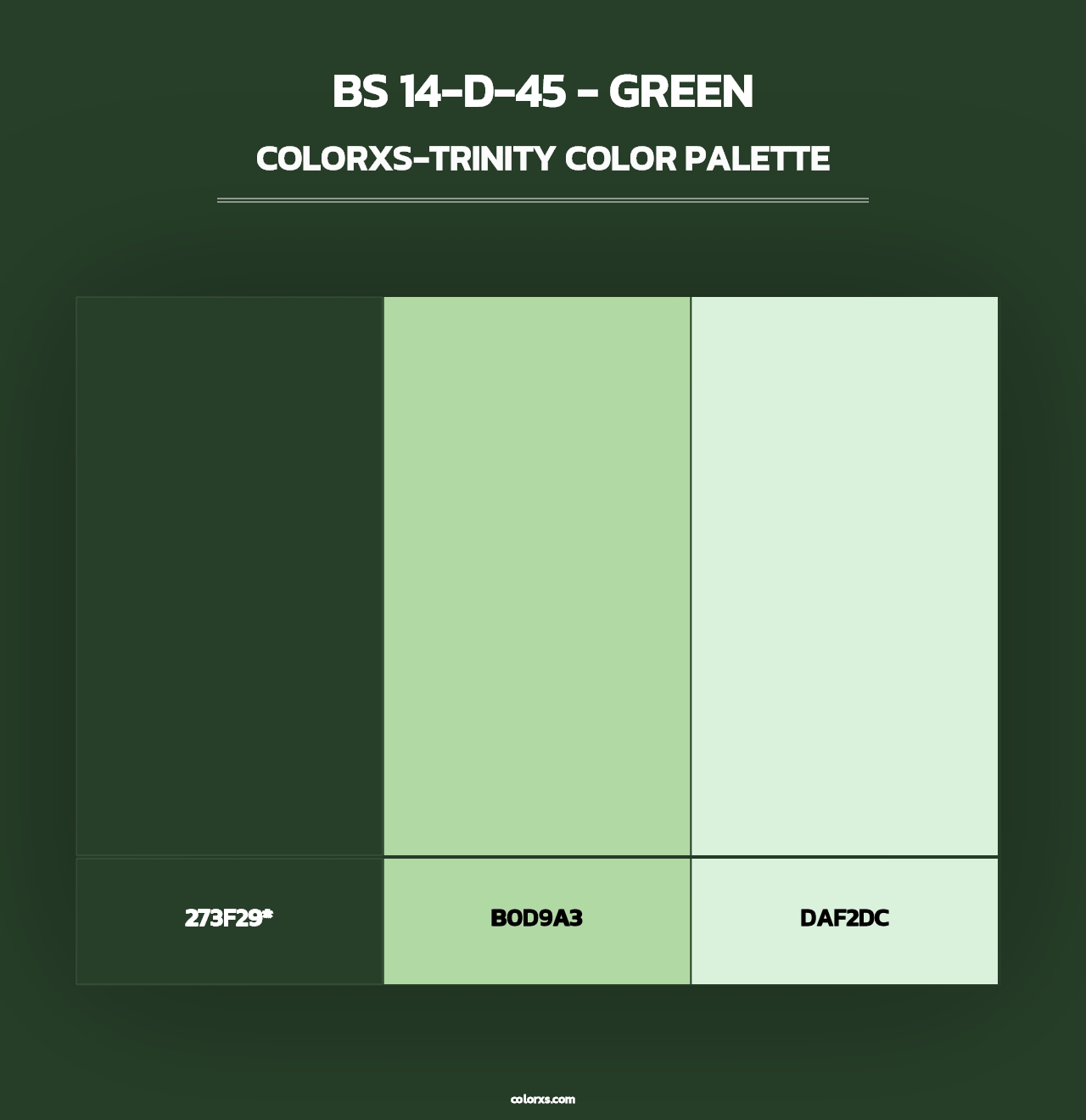 BS 14-D-45 - Green - Colorxs Trinity Palette