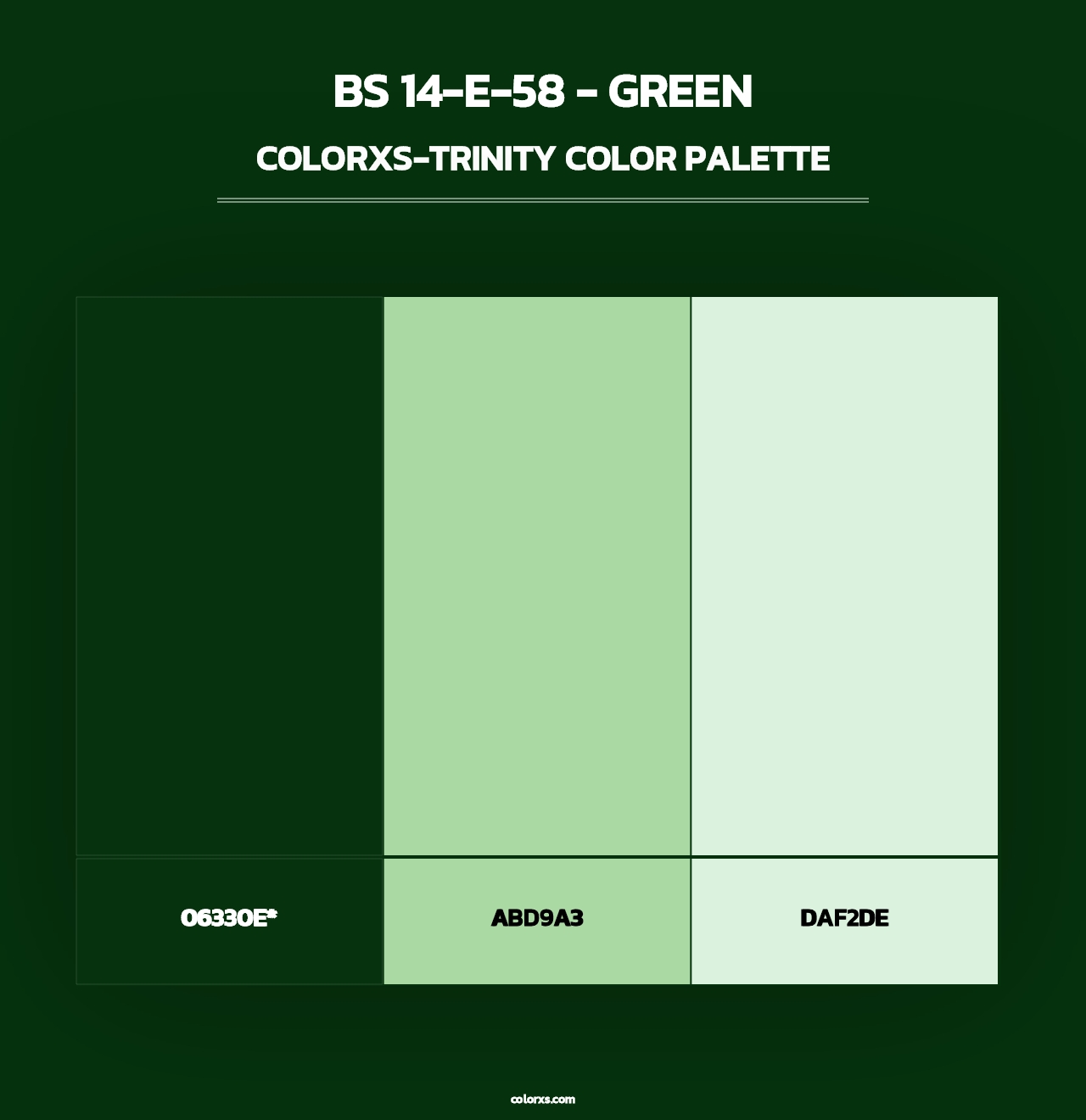 BS 14-E-58 - Green - Colorxs Trinity Palette