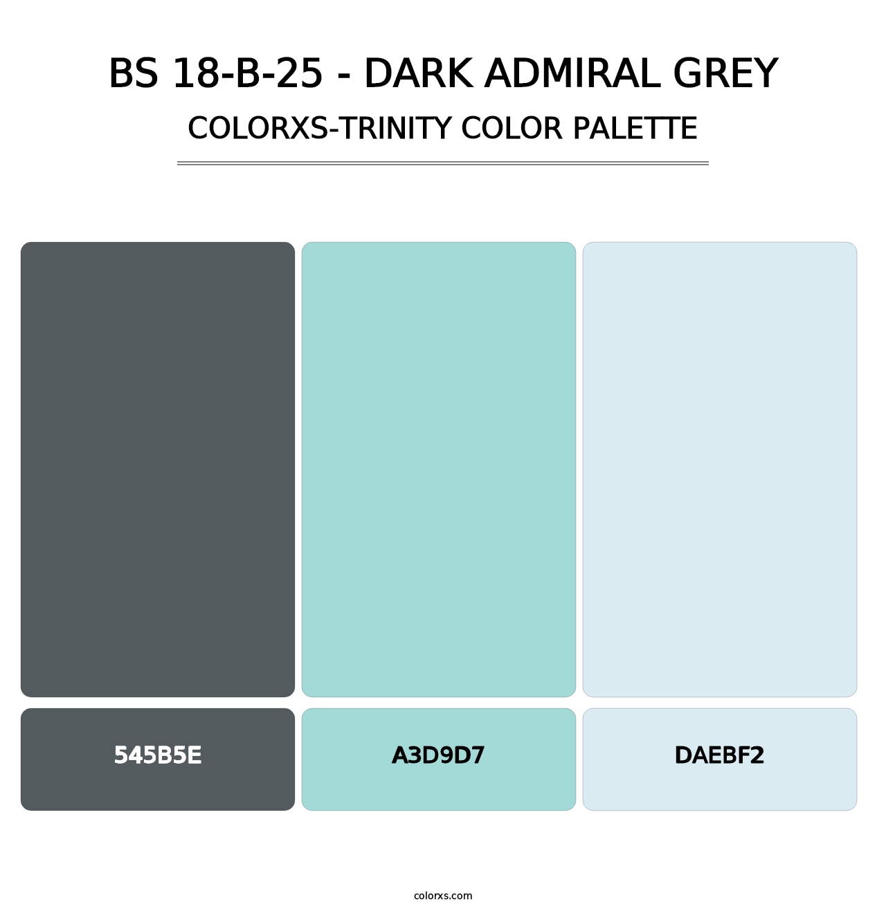 BS 18-B-25 - Dark Admiral Grey - Colorxs Trinity Palette