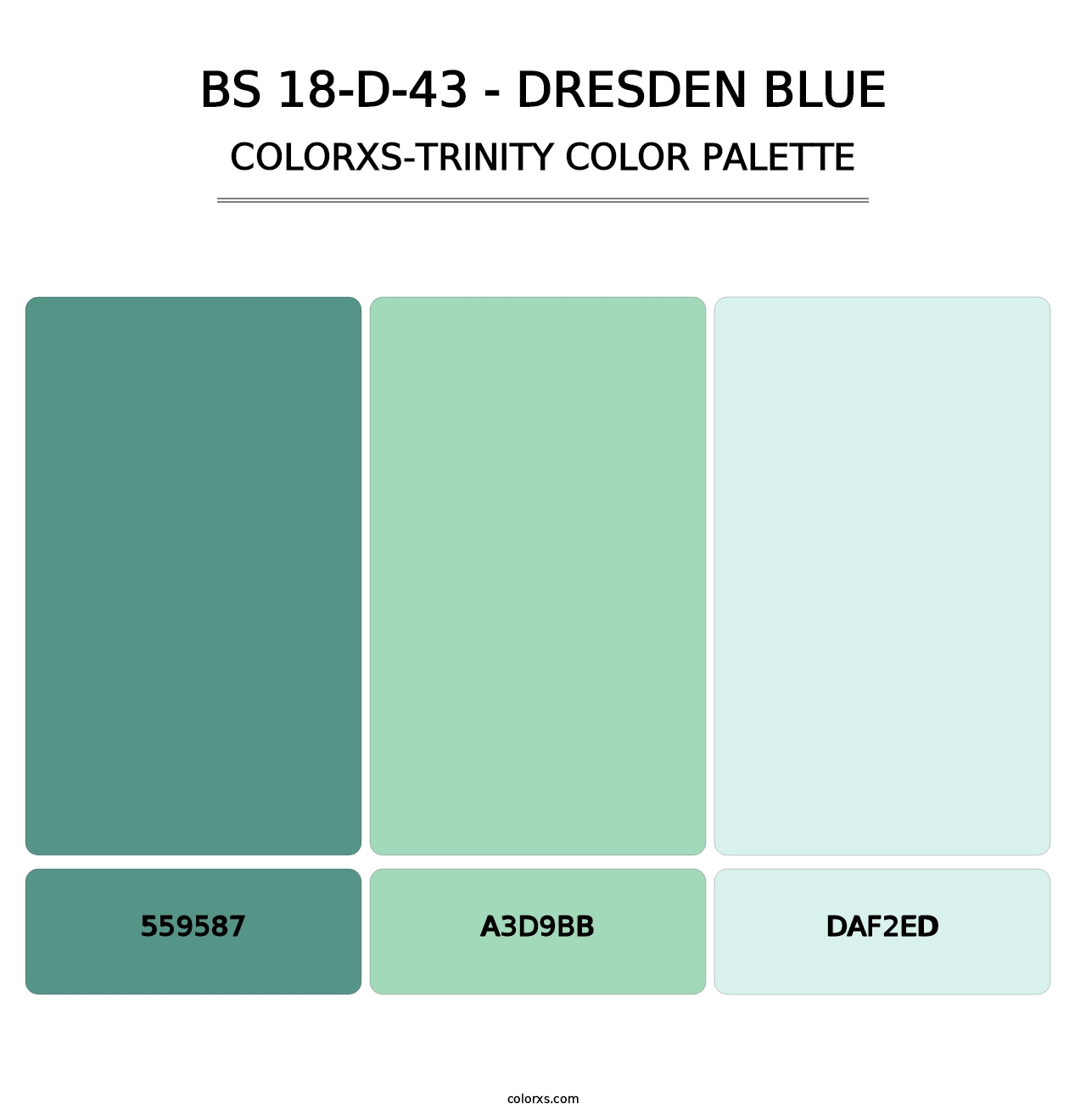 BS 18-D-43 - Dresden Blue - Colorxs Trinity Palette
