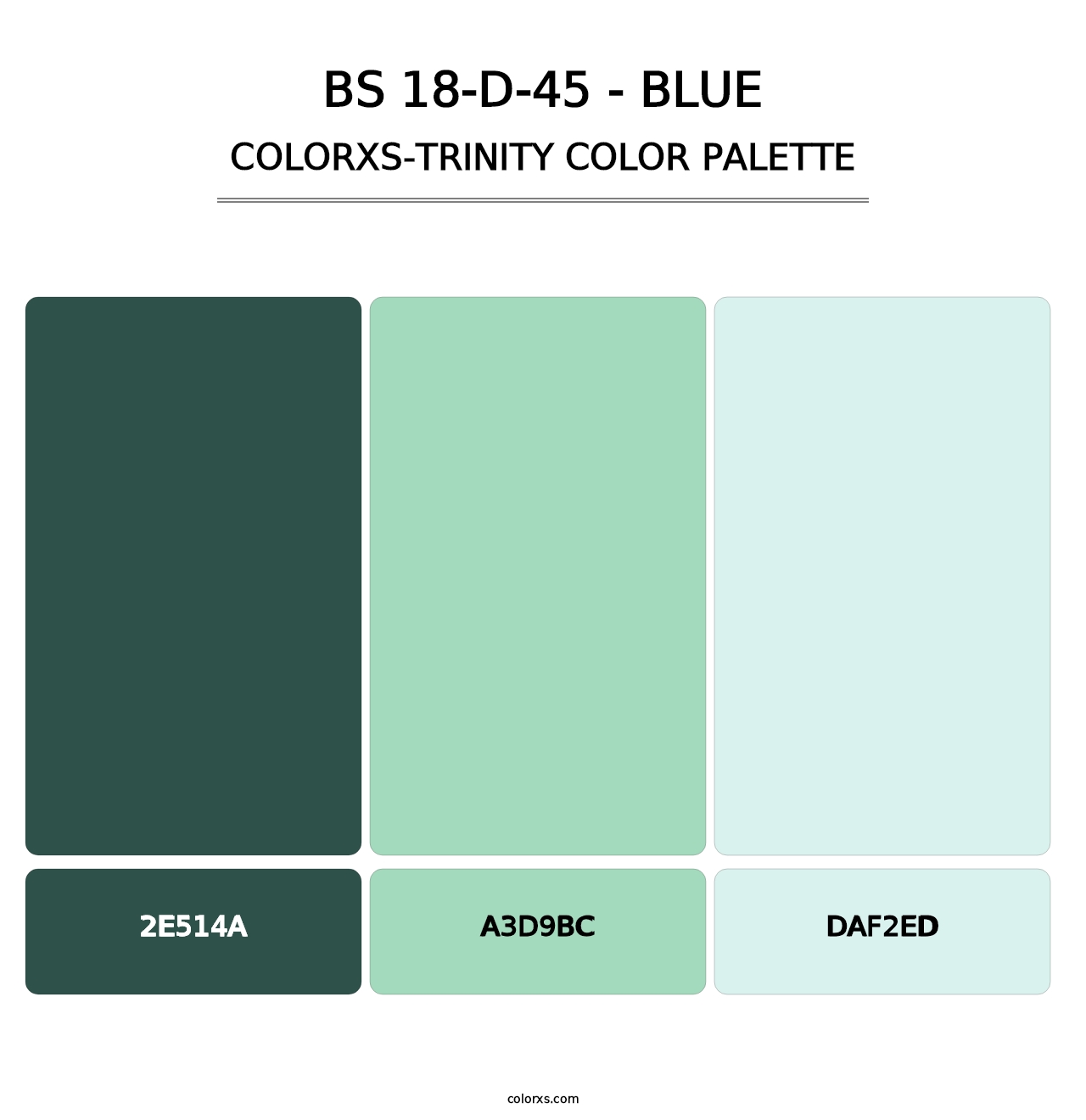 BS 18-D-45 - Blue - Colorxs Trinity Palette