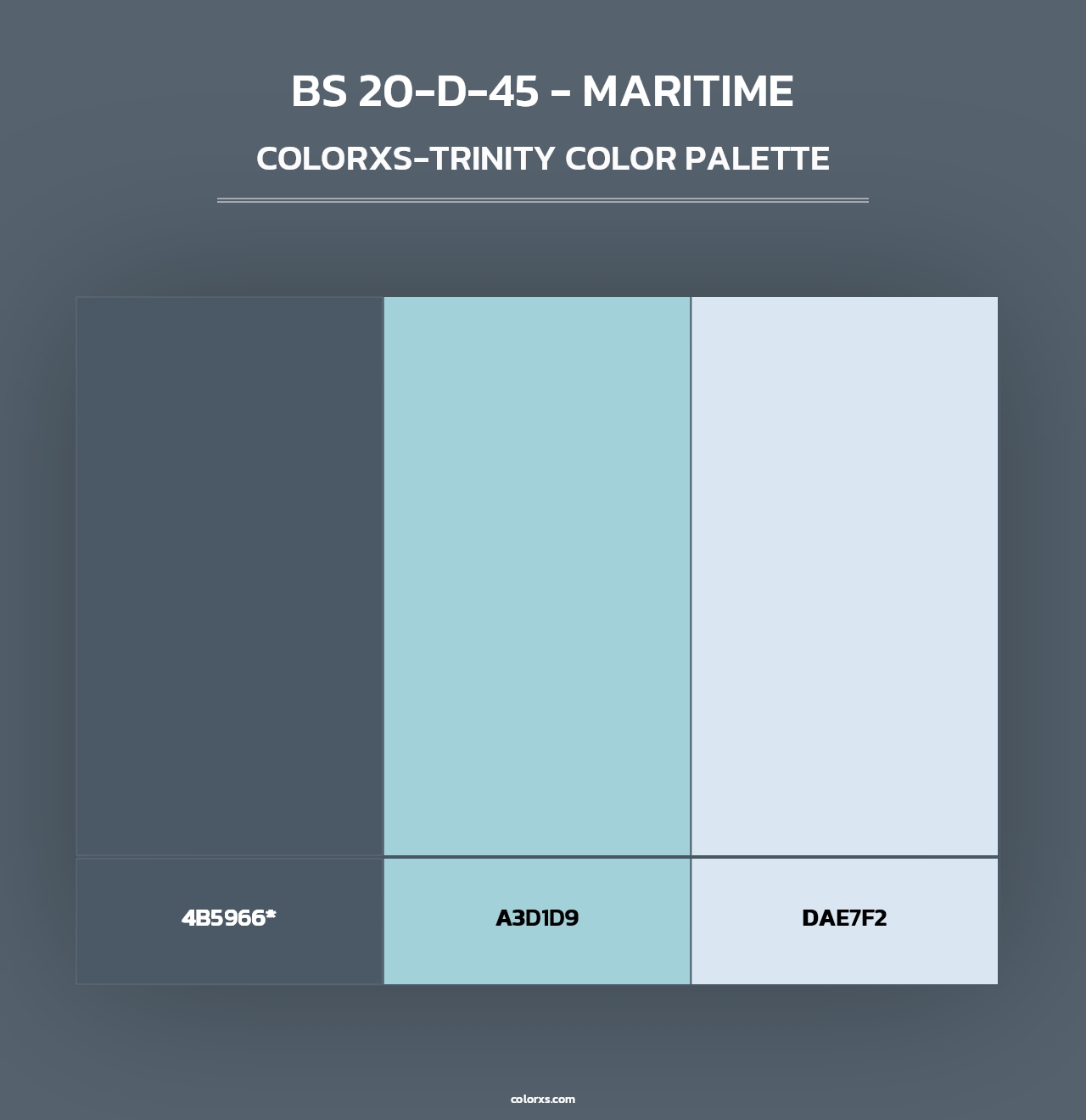 BS 20-D-45 - Maritime - Colorxs Trinity Palette