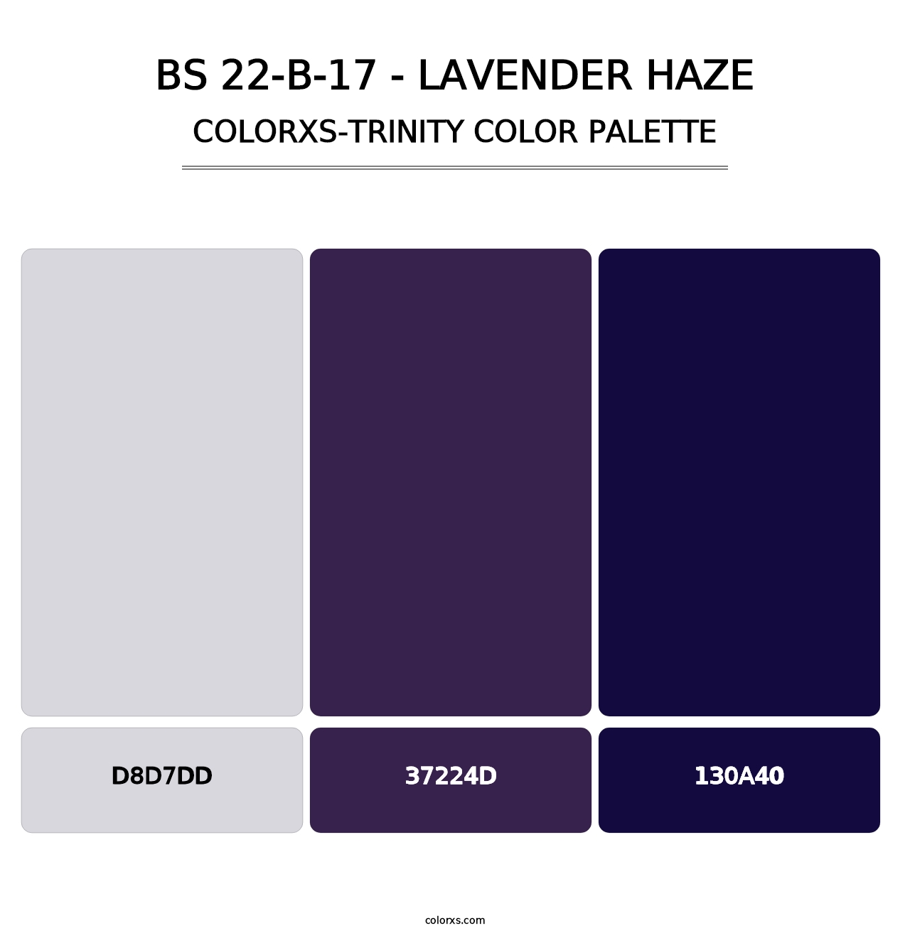 BS 22-B-17 - Lavender Haze - Colorxs Trinity Palette