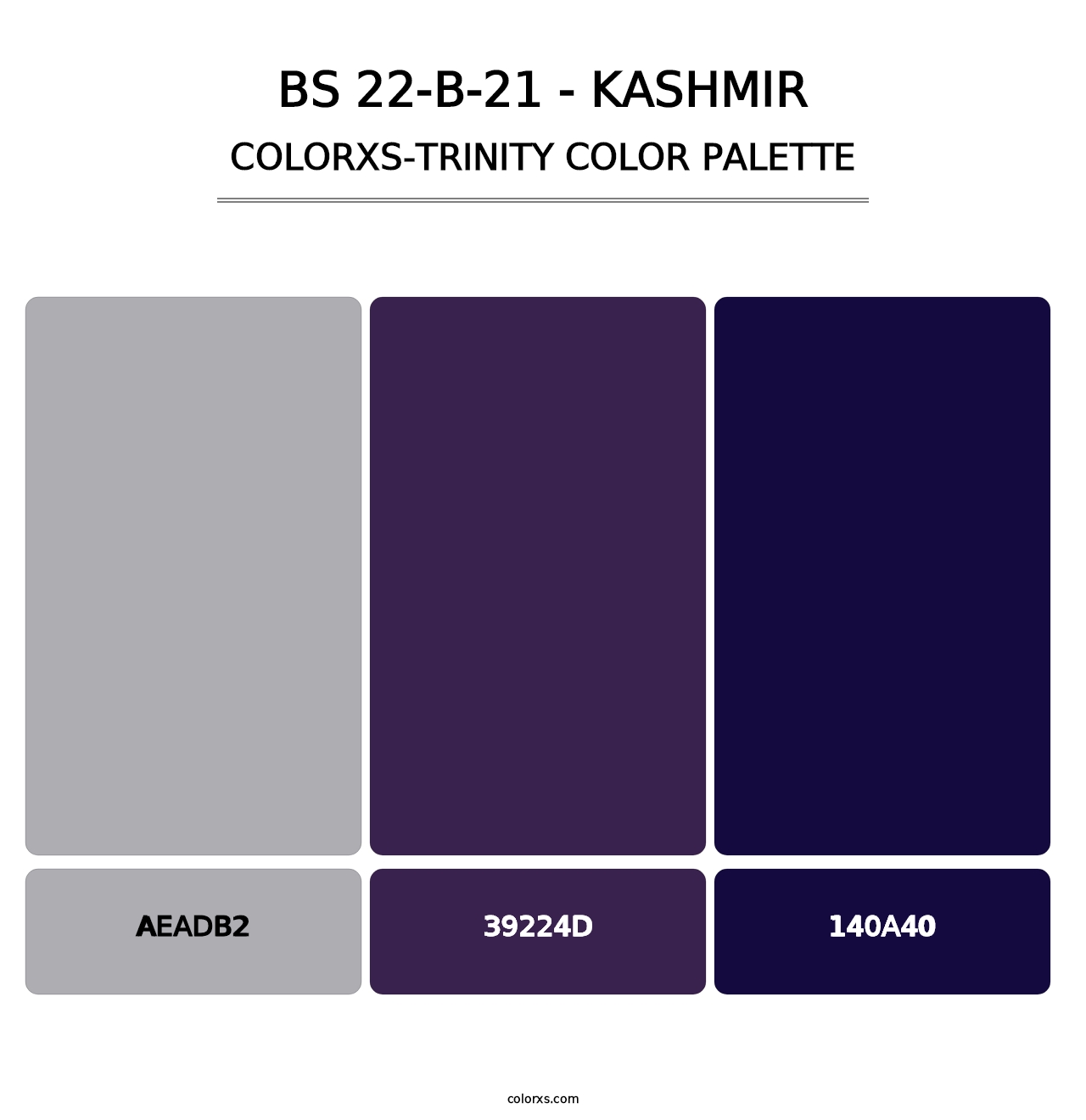BS 22-B-21 - Kashmir - Colorxs Trinity Palette