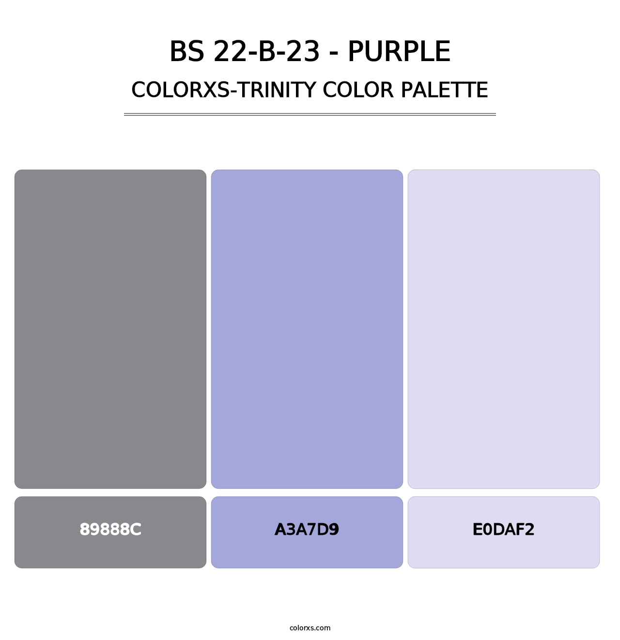 BS 22-B-23 - Purple - Colorxs Trinity Palette