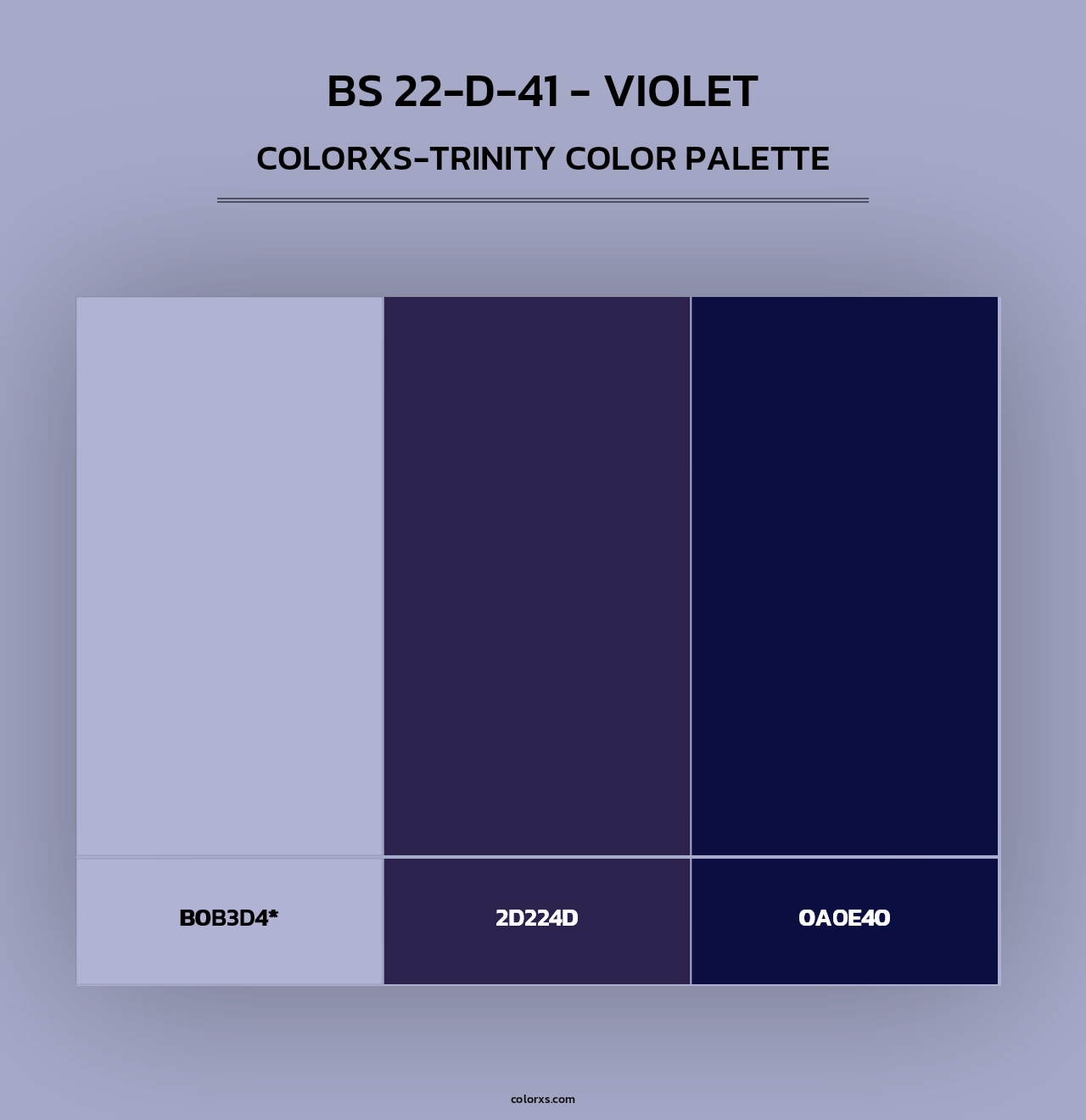 BS 22-D-41 - Violet - Colorxs Trinity Palette