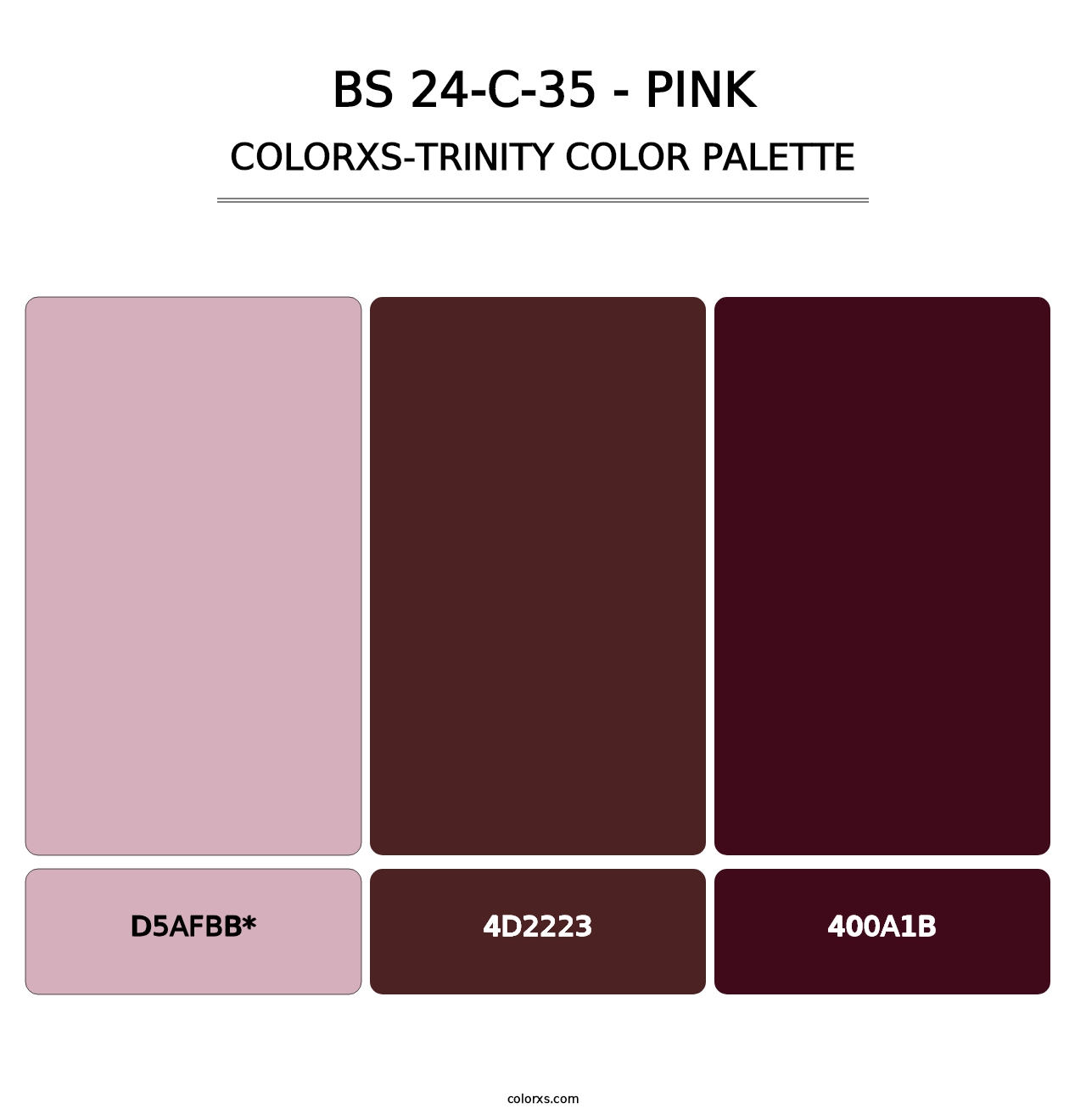 BS 24-C-35 - Pink - Colorxs Trinity Palette