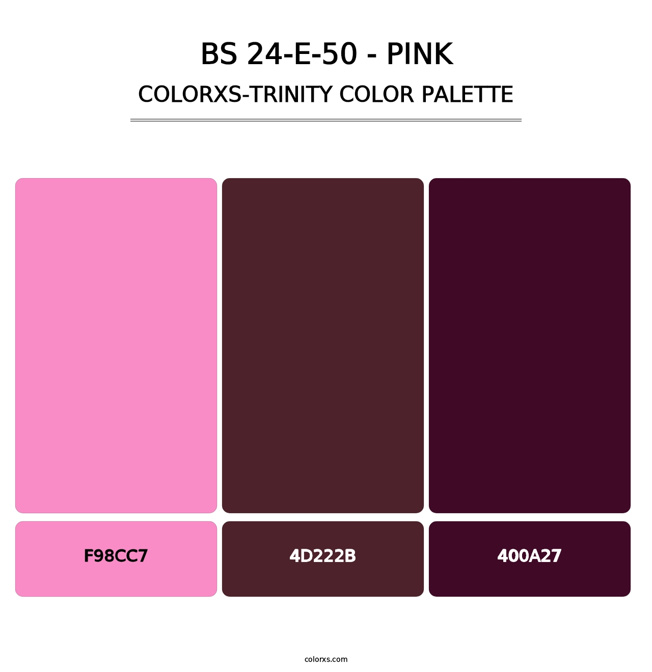 BS 24-E-50 - Pink - Colorxs Trinity Palette