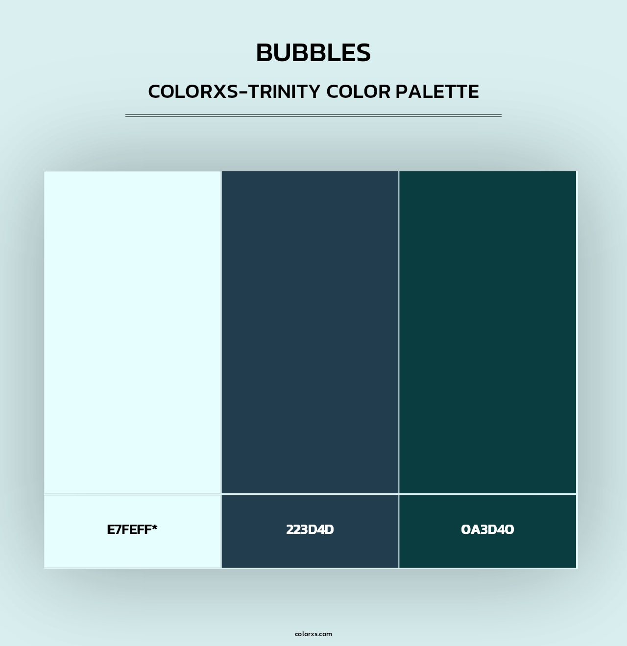 Bubbles - Colorxs Trinity Palette