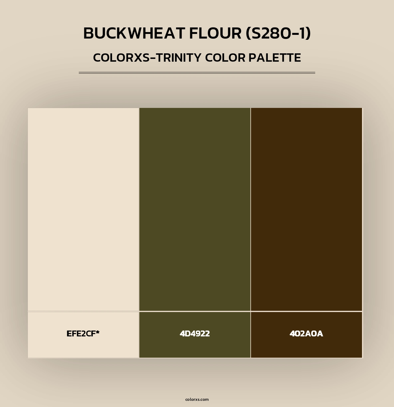 Buckwheat Flour (S280-1) - Colorxs Trinity Palette