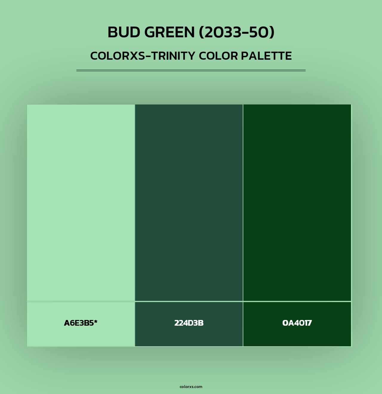 Bud Green (2033-50) - Colorxs Trinity Palette