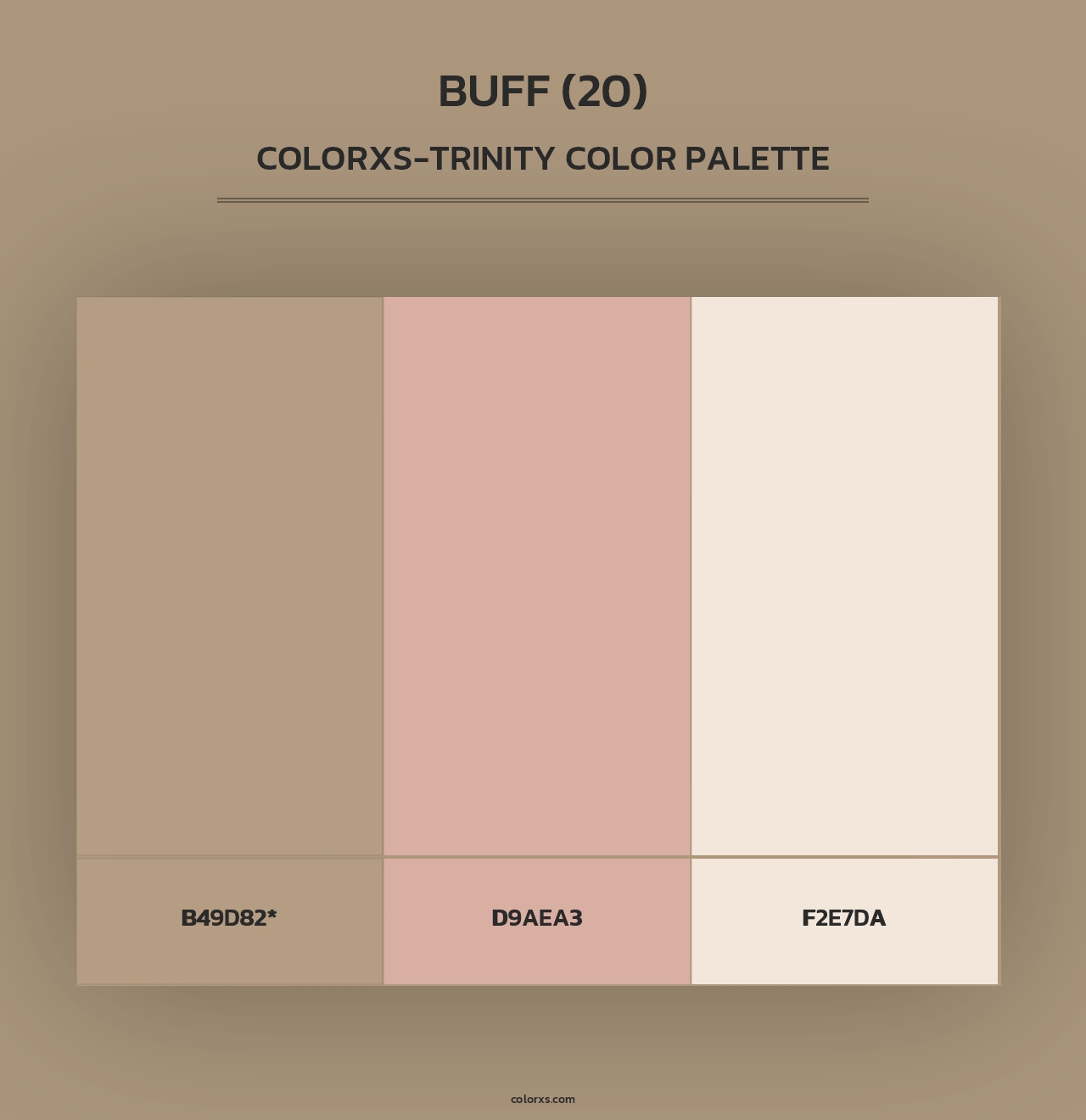 Buff (20) - Colorxs Trinity Palette