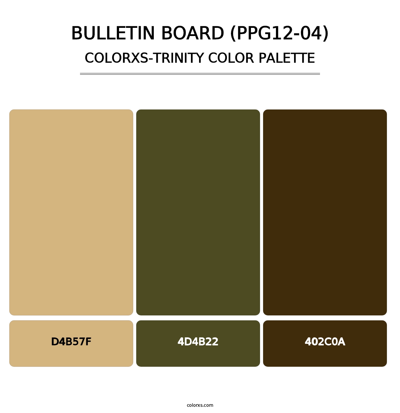 Bulletin Board (PPG12-04) - Colorxs Trinity Palette