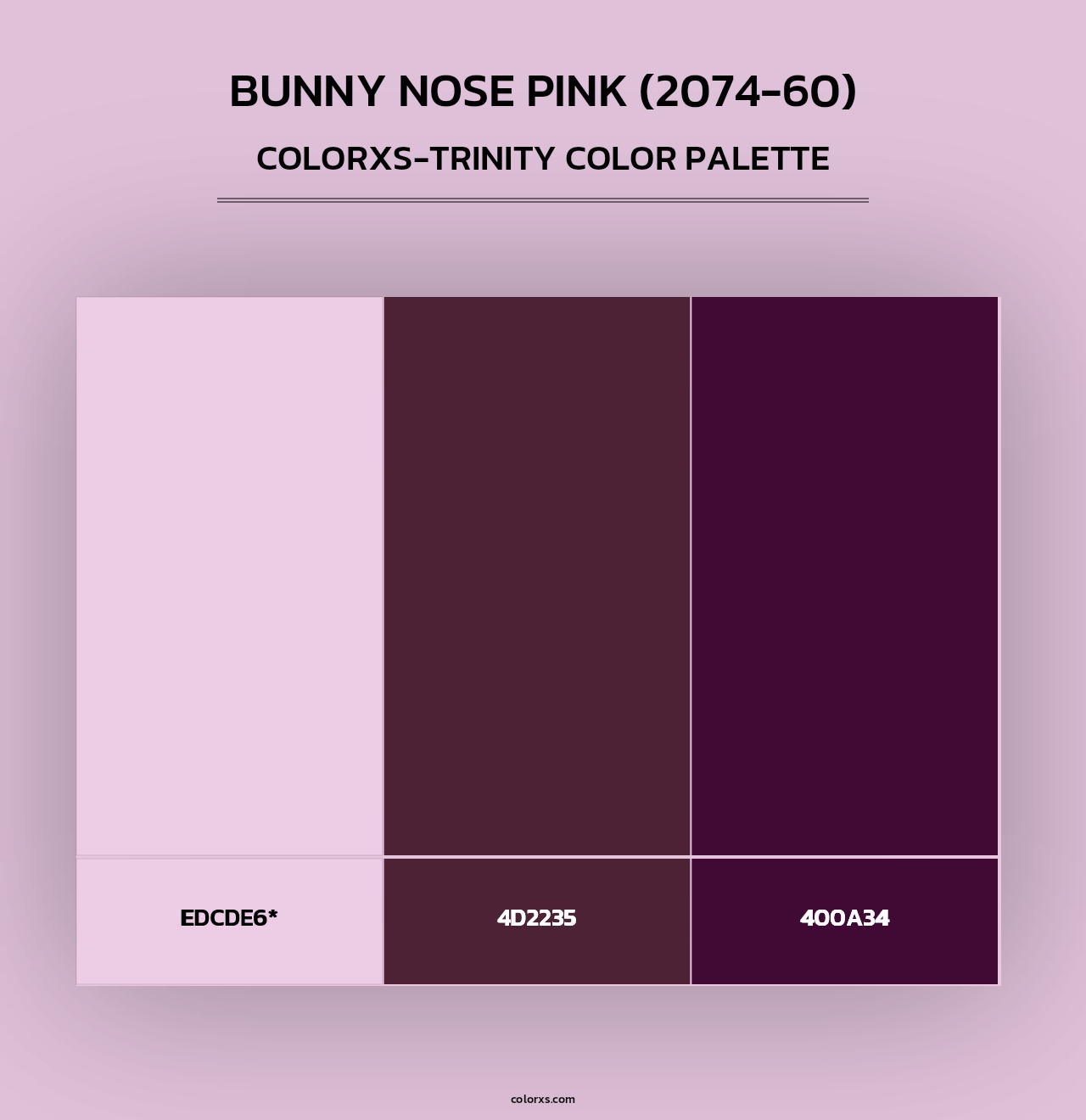 Bunny Nose Pink (2074-60) - Colorxs Trinity Palette