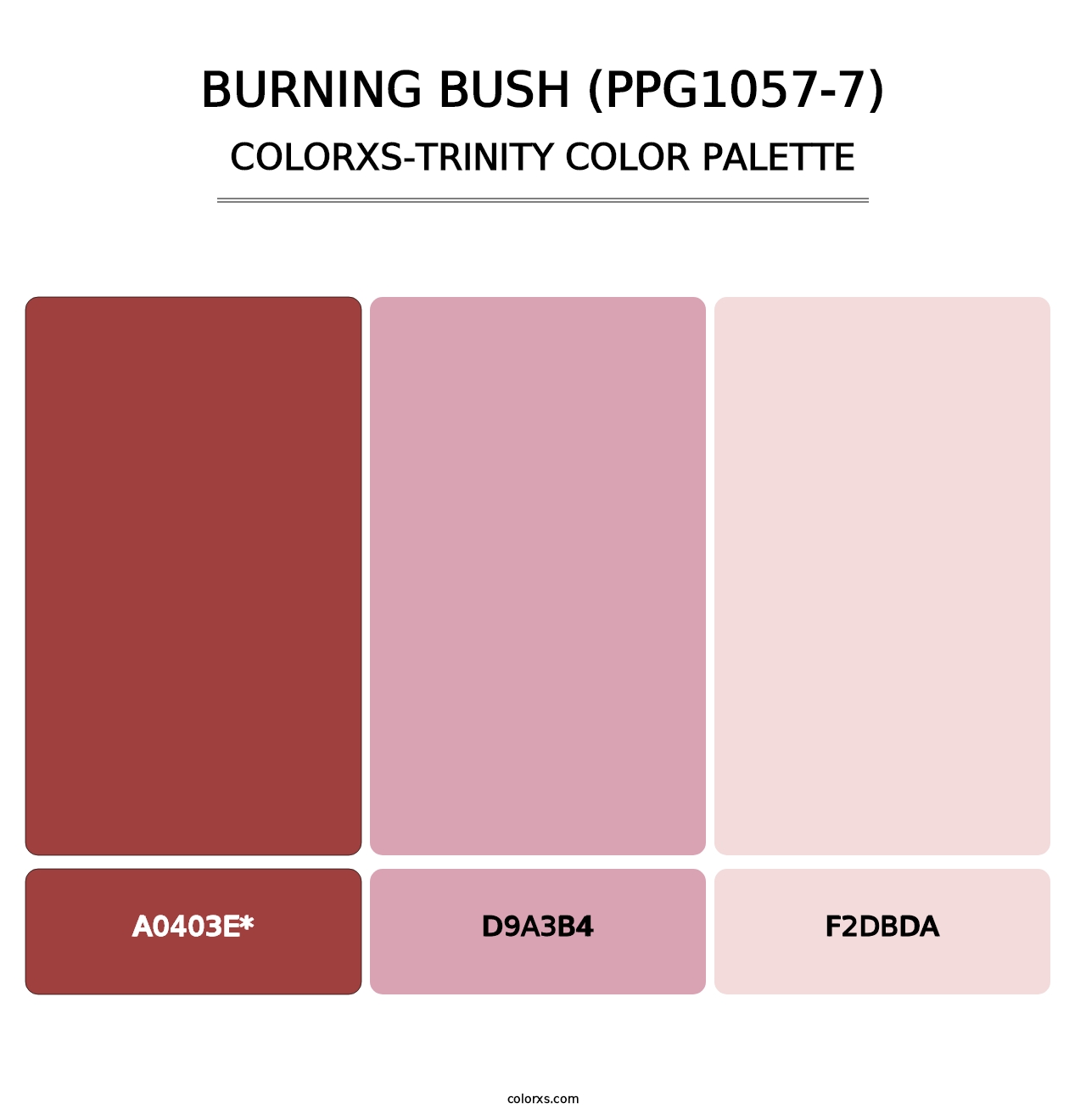 Burning Bush (PPG1057-7) - Colorxs Trinity Palette