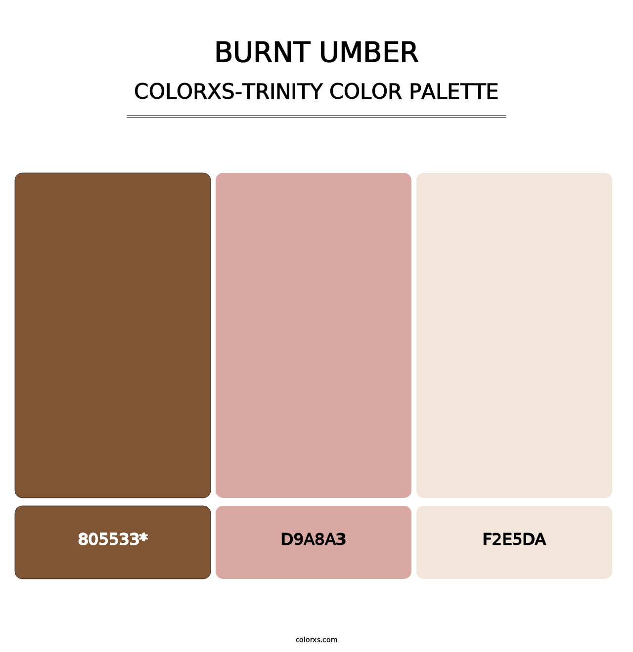 Burnt Umber - Colorxs Trinity Palette