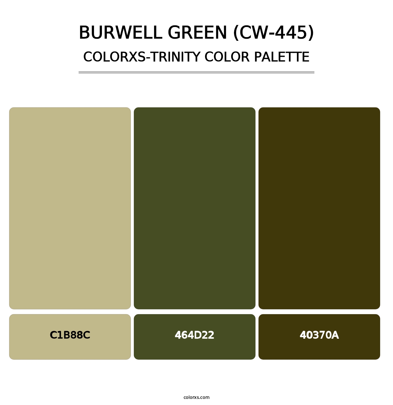 Burwell Green (CW-445) - Colorxs Trinity Palette