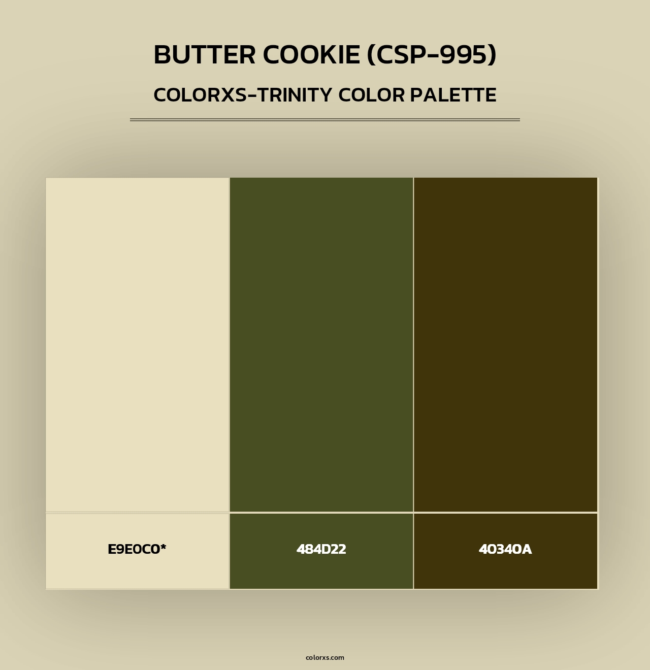 Butter Cookie (CSP-995) - Colorxs Trinity Palette
