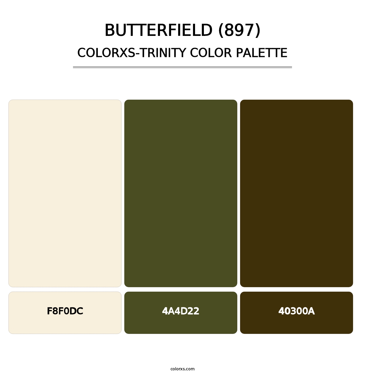 Butterfield (897) - Colorxs Trinity Palette
