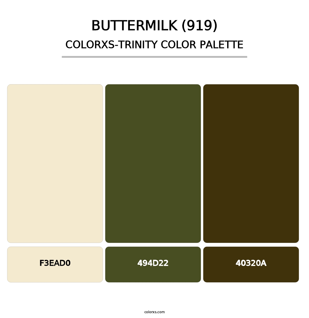 Buttermilk (919) - Colorxs Trinity Palette