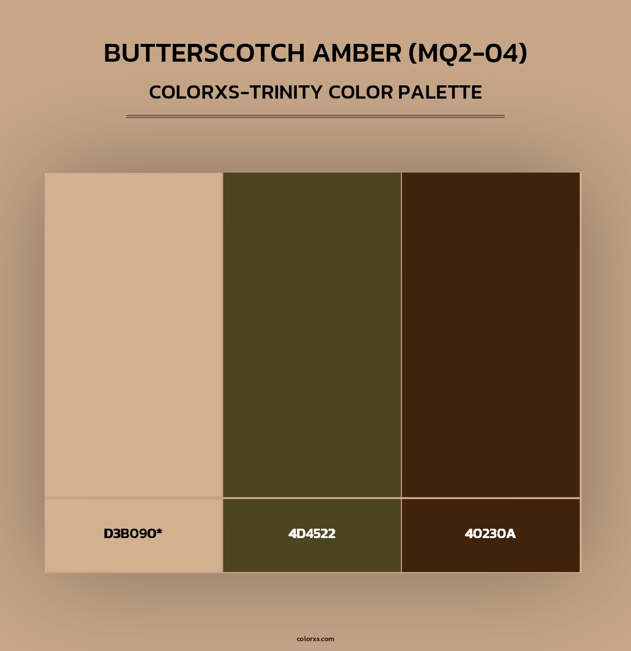 Butterscotch Amber (MQ2-04) - Colorxs Trinity Palette
