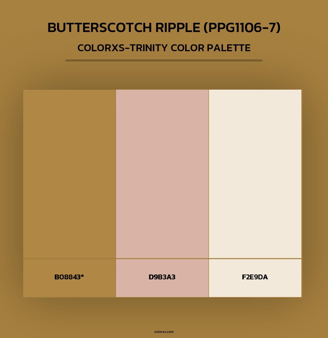 Butterscotch Ripple (PPG1106-7) - Colorxs Trinity Palette