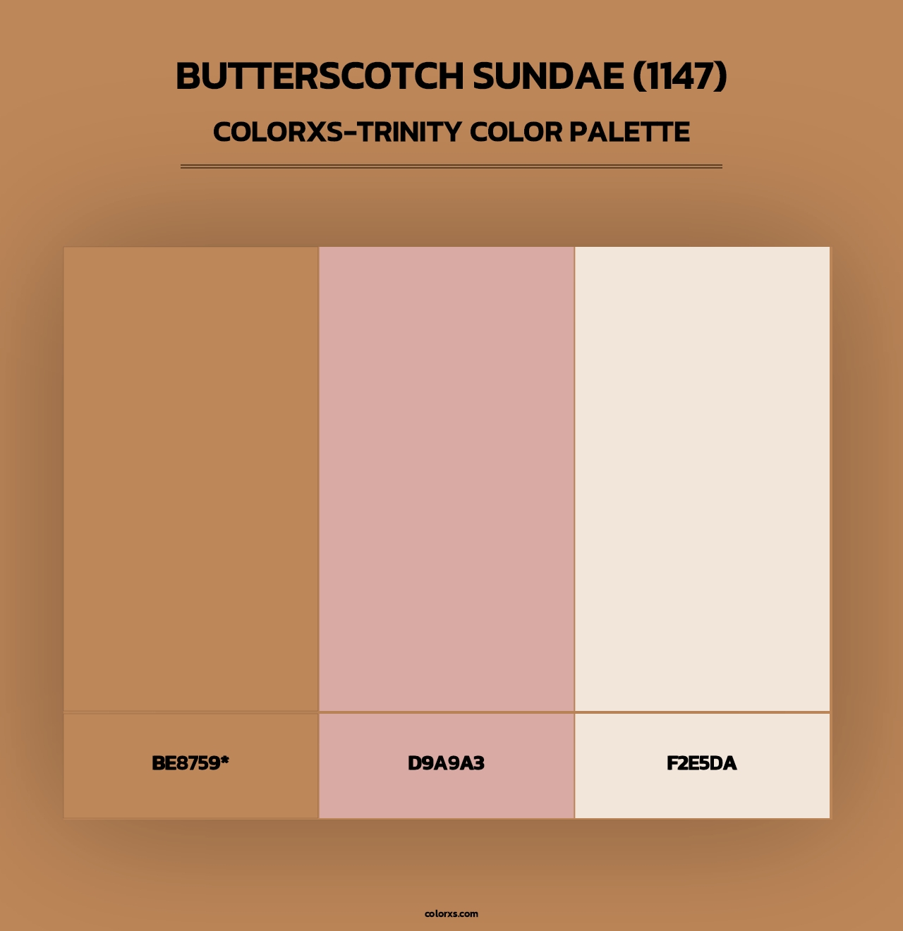 Butterscotch Sundae (1147) - Colorxs Trinity Palette