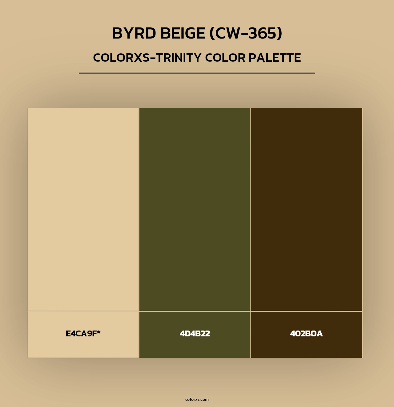 Byrd Beige (CW-365) - Colorxs Trinity Palette