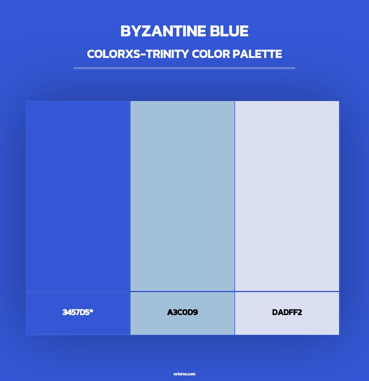 Byzantine Blue - Colorxs Trinity Palette