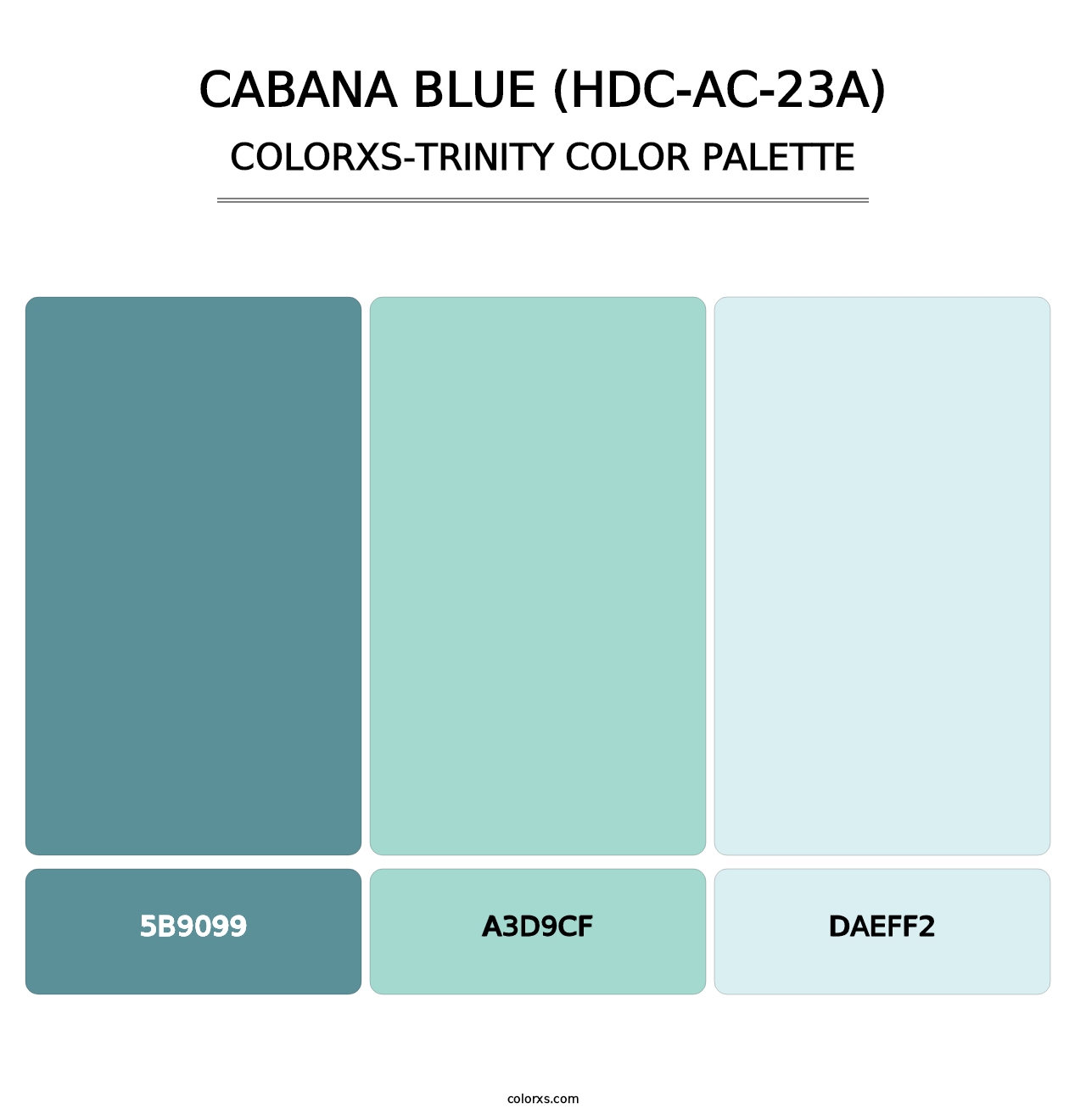 Cabana Blue (HDC-AC-23A) - Colorxs Trinity Palette