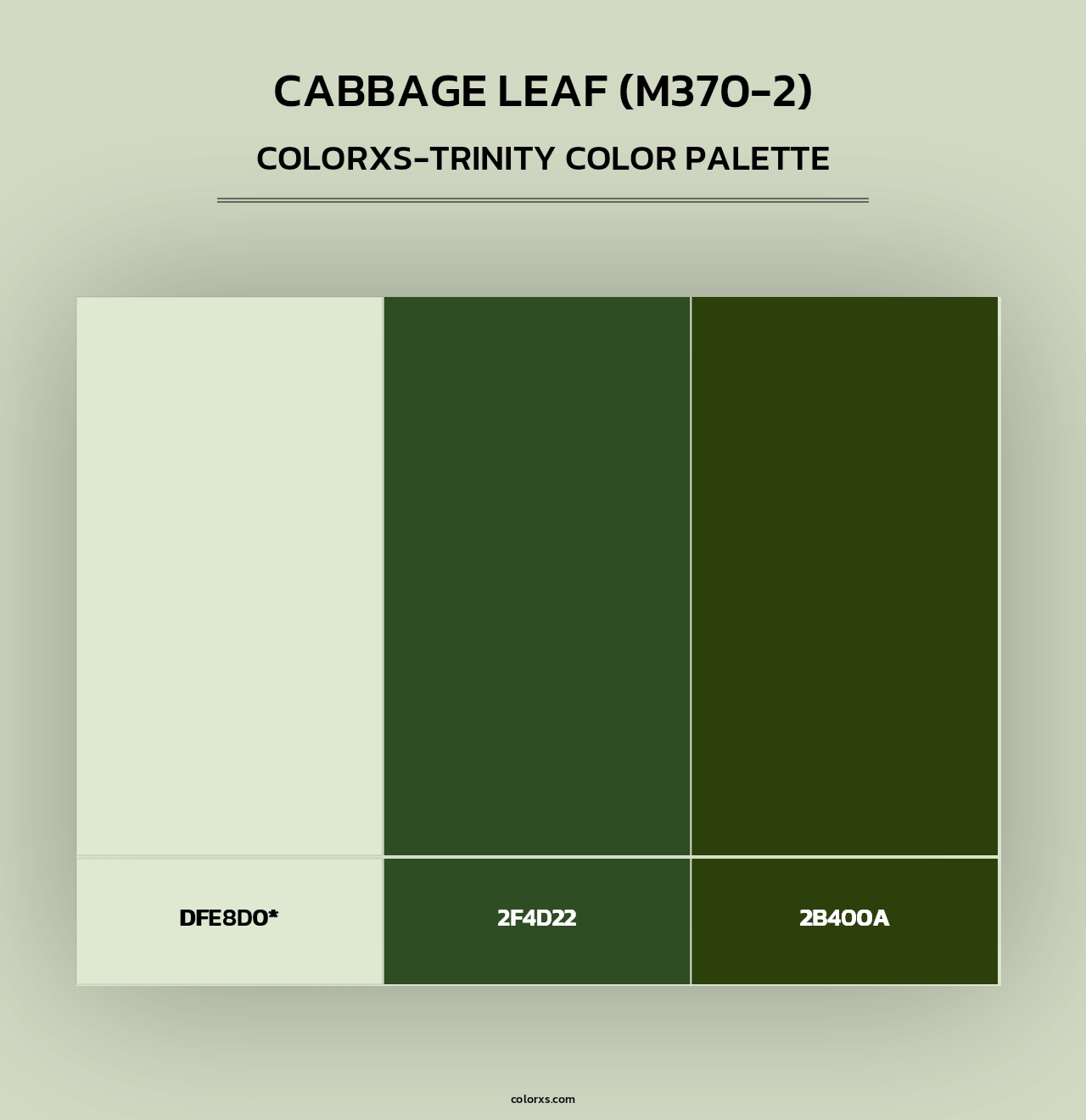 Cabbage Leaf (M370-2) - Colorxs Trinity Palette